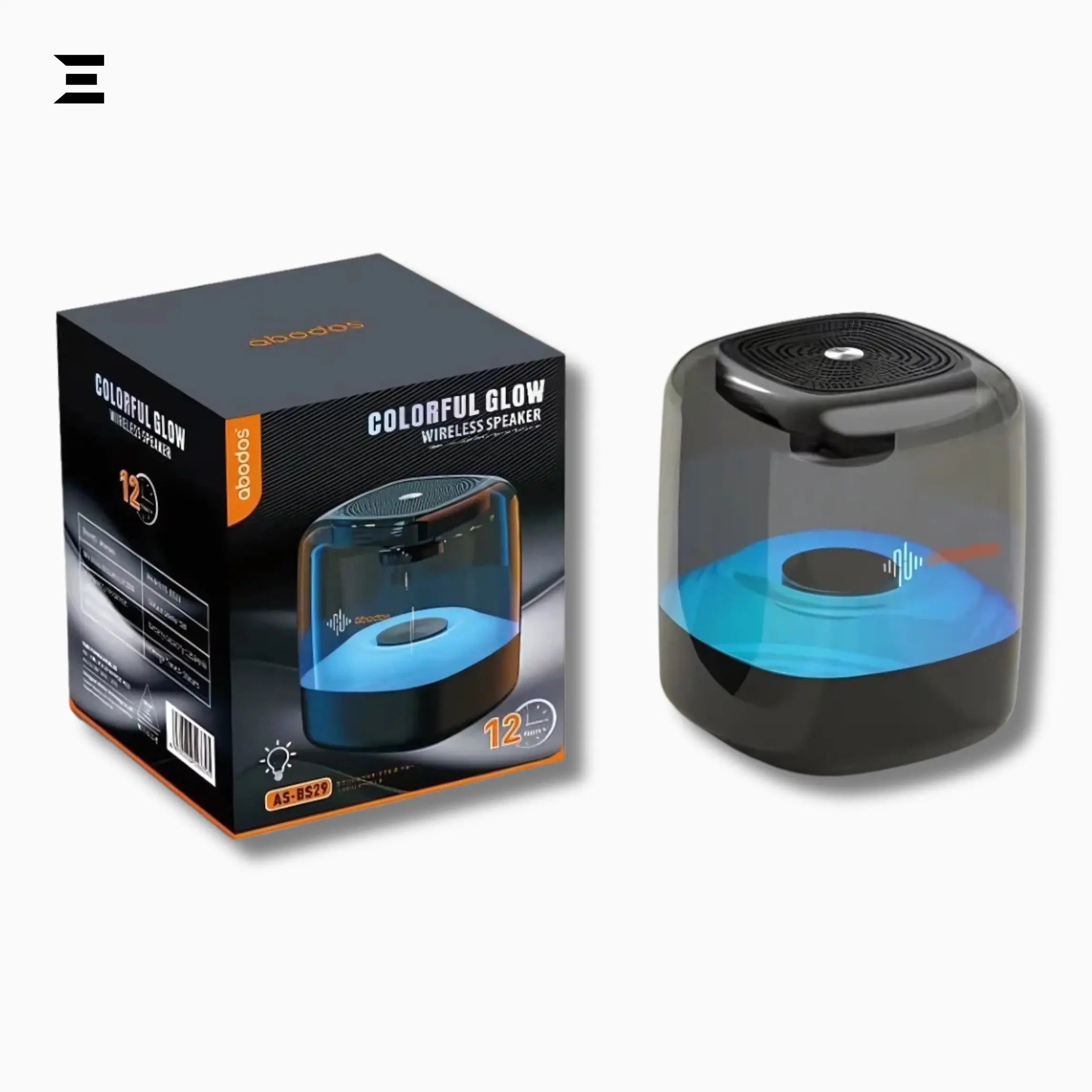 Abodos AS - BS29 Bluetooth Speaker – 5W, TWS Pairing, RGB Lights, 12H Playtime - IBRELIA