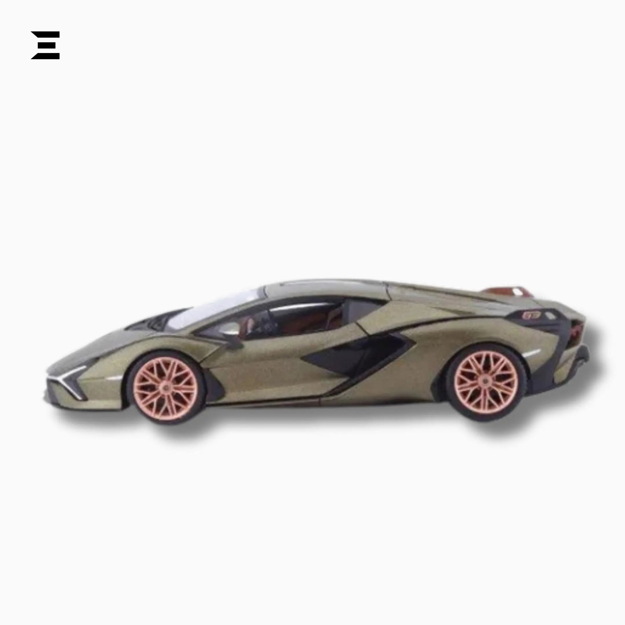 Bburago 1:24 Lamborghini Sián FKP 37 – Matte Green Die - Cast Model - IBRELIA