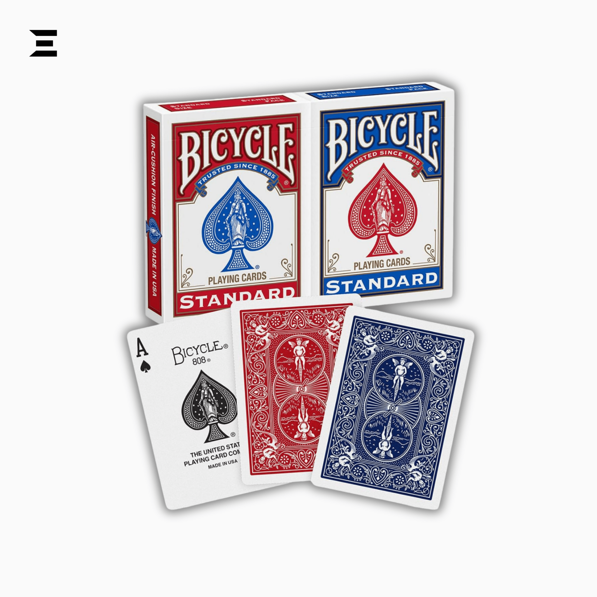 Bicycle® Rider Back Standard Playing Cards – 2 Deck Set (Red & Blue) | IBRELIA™ Collectibles - IBRELIA