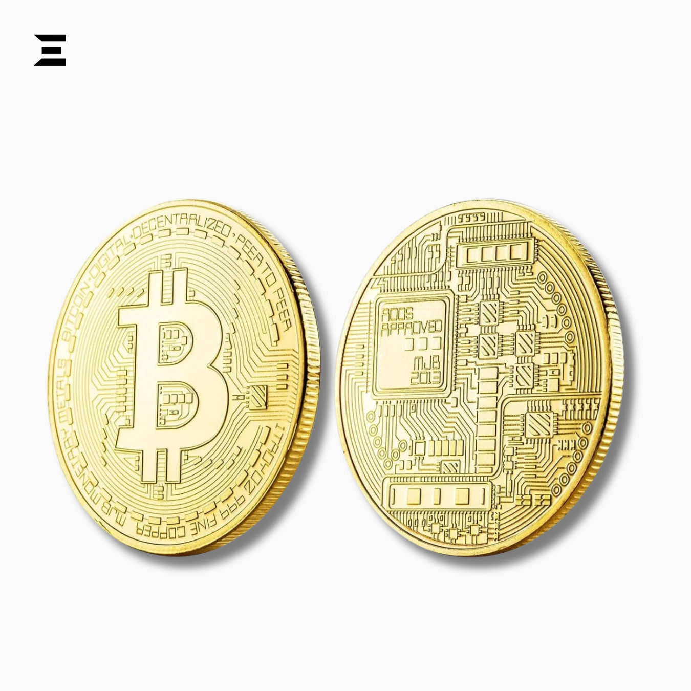 Gold Bitcoin Collectible Coin – 24K Gold Plated Limited Edition with Case IBRELIA