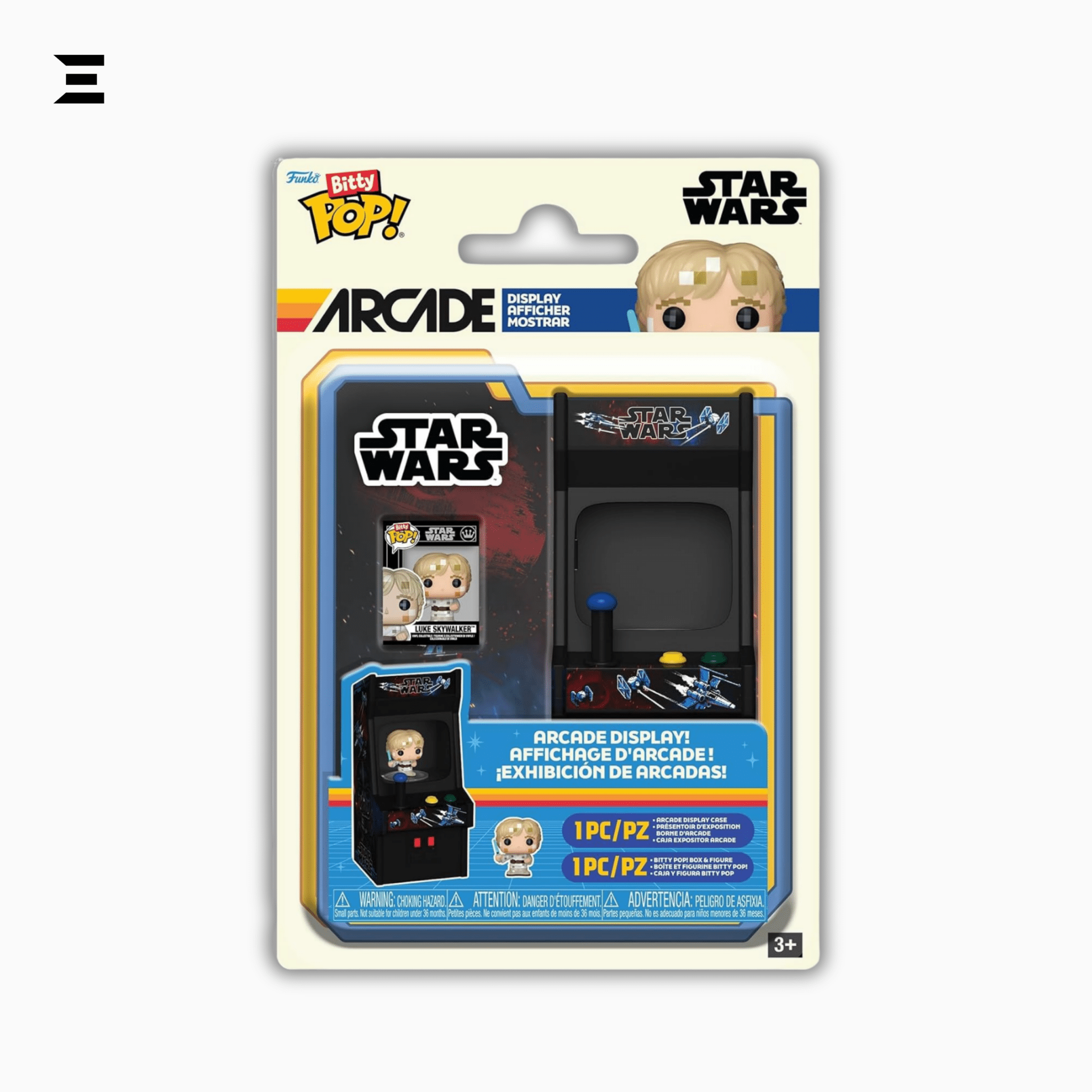 Bitty Pop! Star Wars Luke Skywalker (8 - Bit Arcade Cabinet Display) – Retro Collector’s Edition | IBRELIA™ Collectibles - IBRELIA