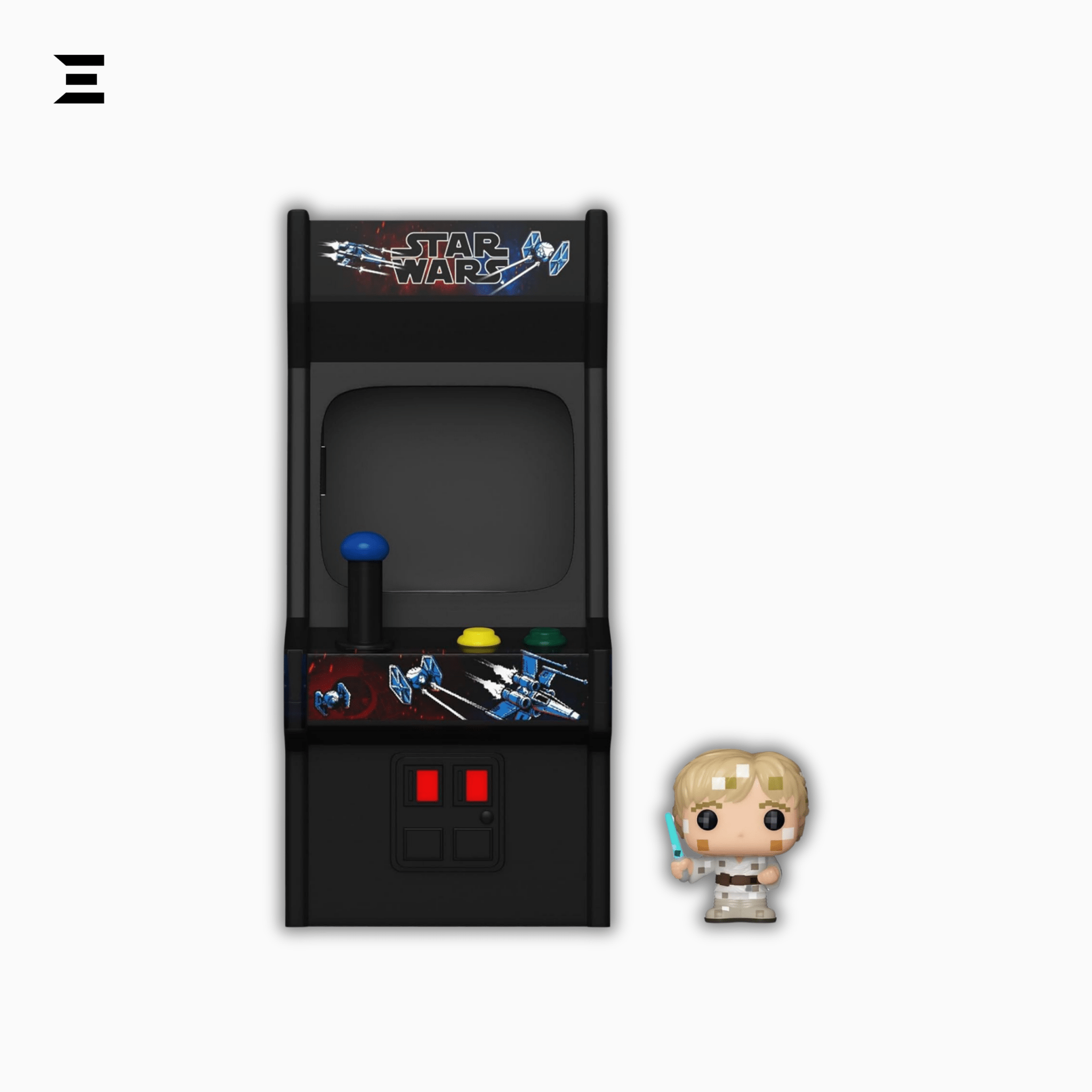 Bitty Pop! Star Wars Luke Skywalker (8 - Bit Arcade Cabinet Display) – Retro Collector’s Edition | IBRELIA™ Collectibles - IBRELIA