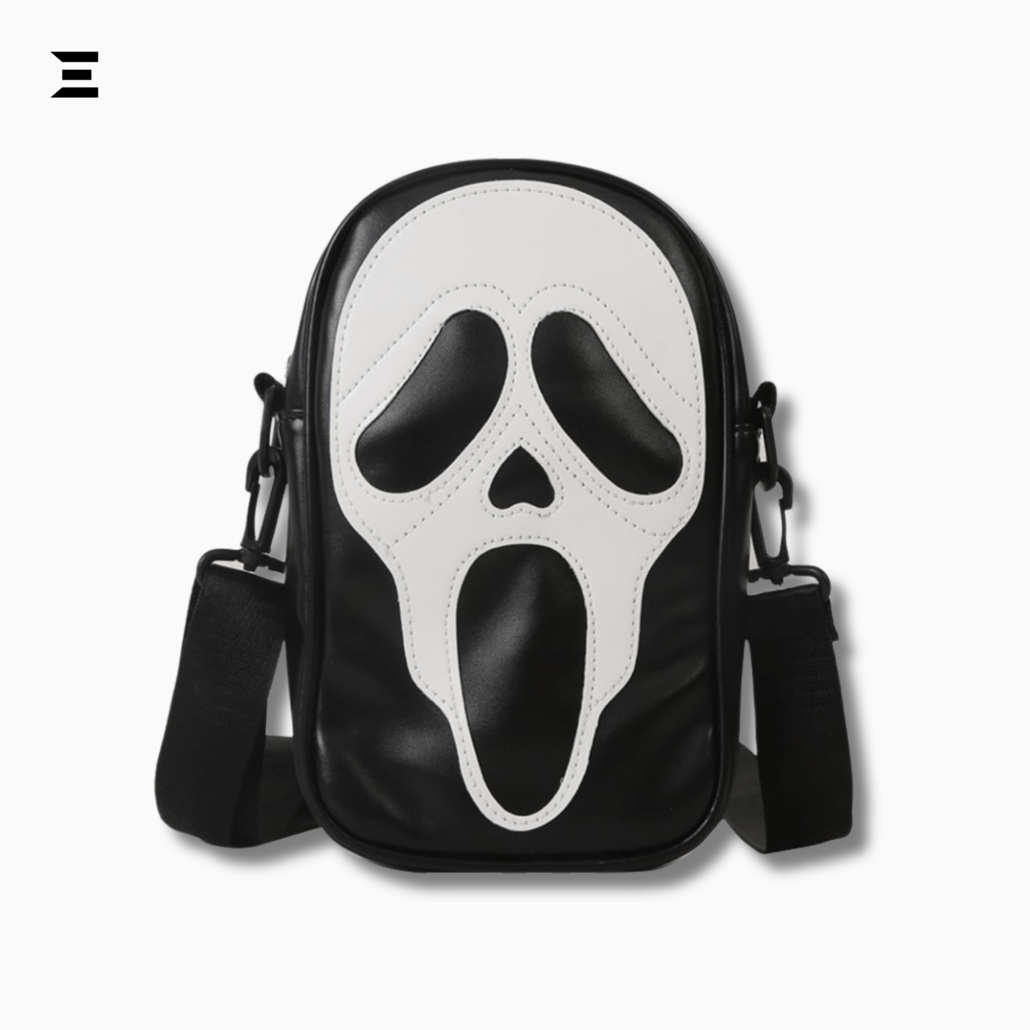 Scream Ghostface Crossbody Bag – Gothic Skull Shoulder Purse (Black) | IBRELIA™ - IBRELIA