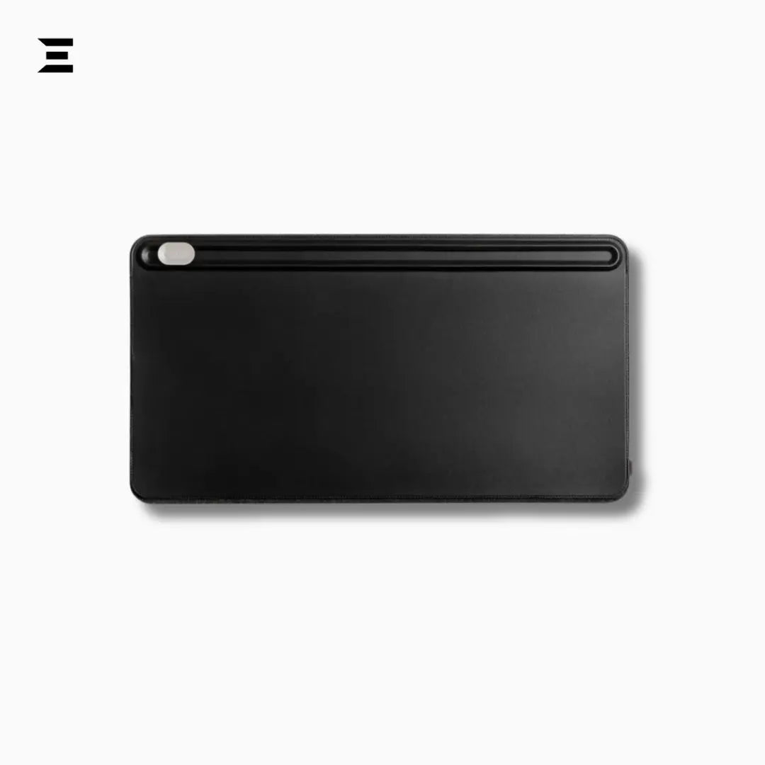 Premium PU Leather Desk Mouse Pad – Double Layer with Magnetic Cable Holder IBRELIA