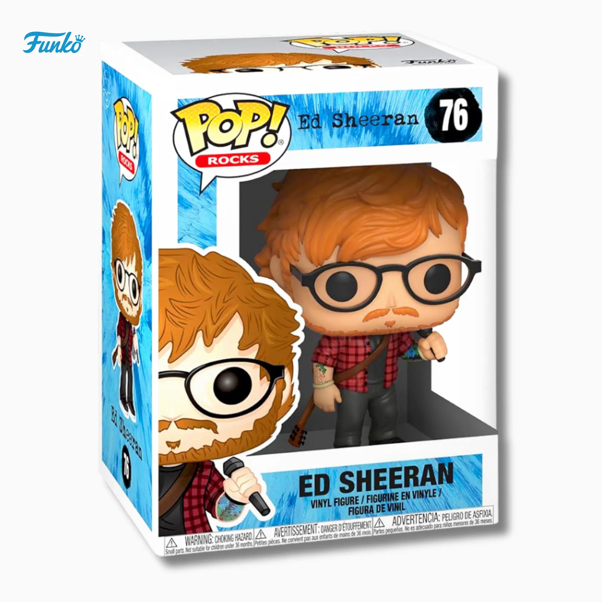 Funko Pop! Rocks: Ed Sheeran 76 (4 - Inch Vinyl Figure) - IBRELIA