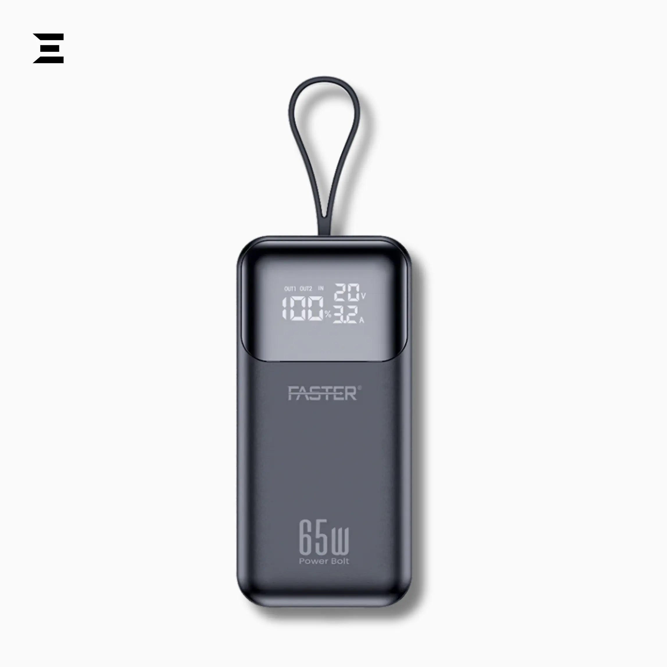PD 65WA Power Bolt 20000mAh Power Bank – 65W Fast Charging, Multi - Port - IBRELIA