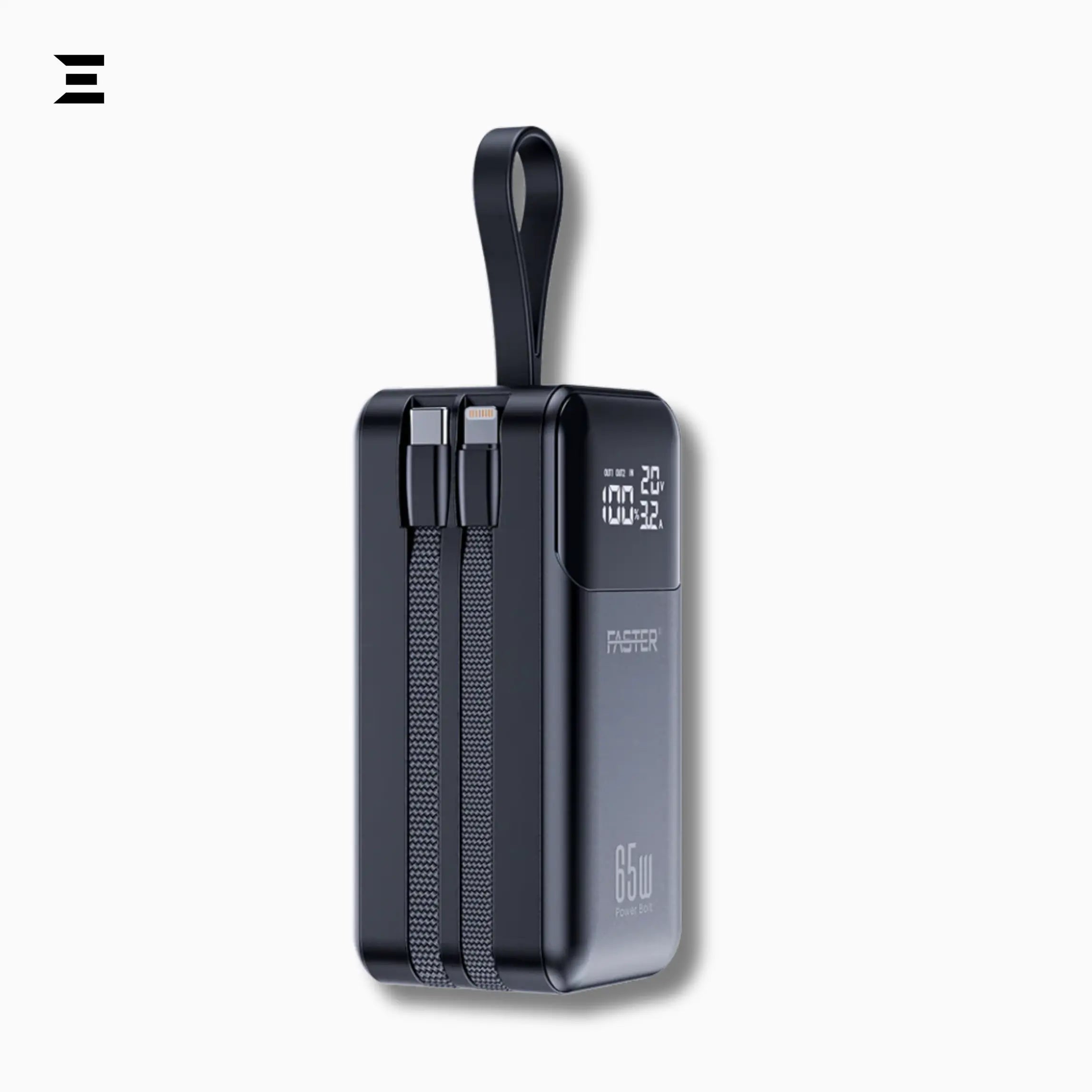 PD 65WA Power Bolt 20000mAh Power Bank – 65W Fast Charging, Multi - Port - IBRELIA