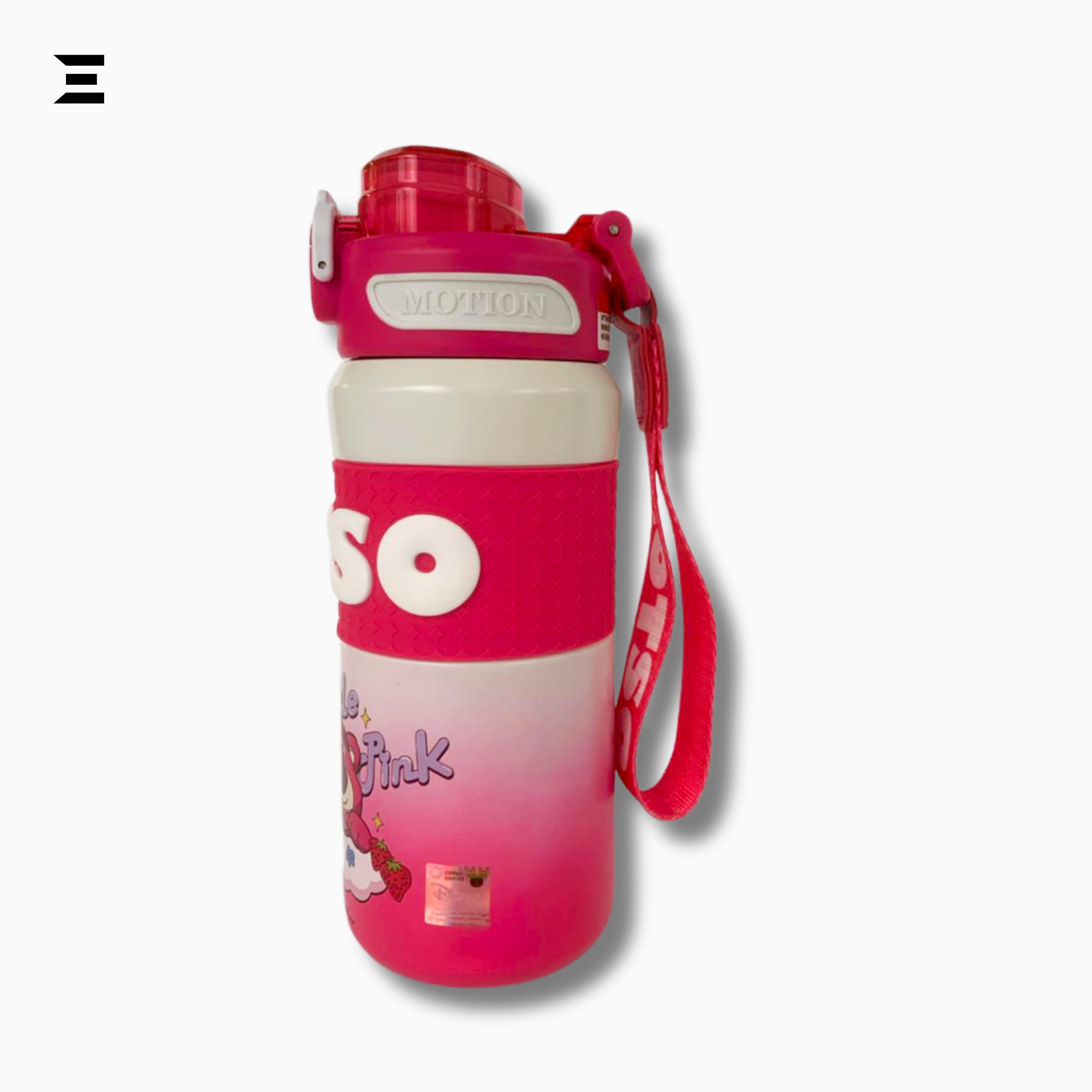 Disney Pixar Lotso Bear Kids Water Bottle 550ml – Flip Lid Straw Bottle | IBRELIA™