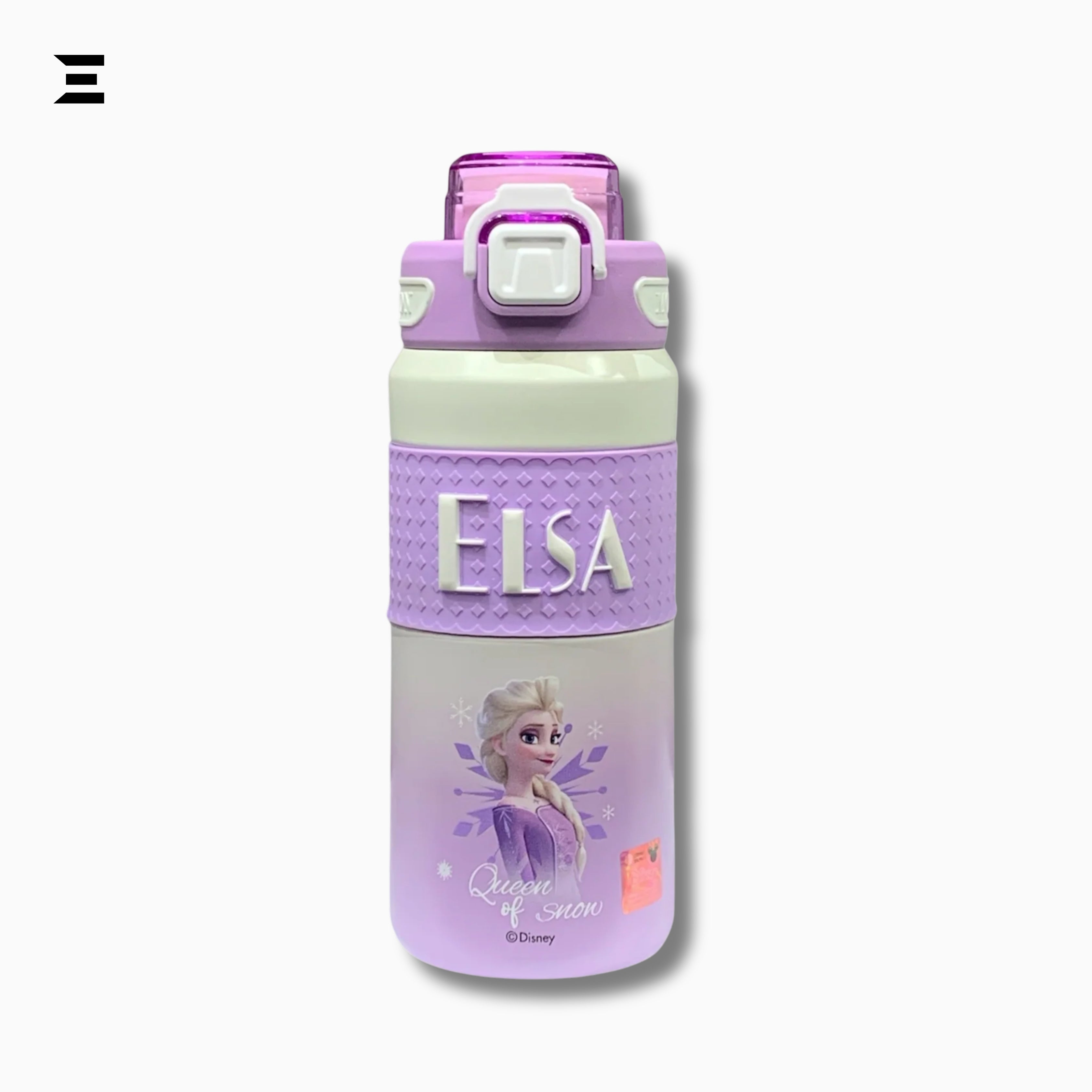 Disney Frozen Elsa Kids Water Bottle 550ml – Flip Lid Straw Bottle | IBRELIA™