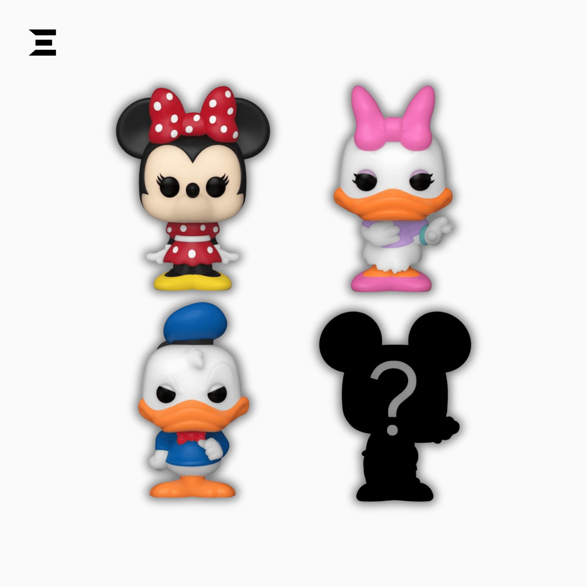 Funko Bitty Pop! Disney Classics 4 - Pack – Minnie Mouse, Daisy Duck, Donald Duck & Mystery Mini Figure | Complete Disney Character Line - Up | IBRELIA™ Collectibles - IBRELIA