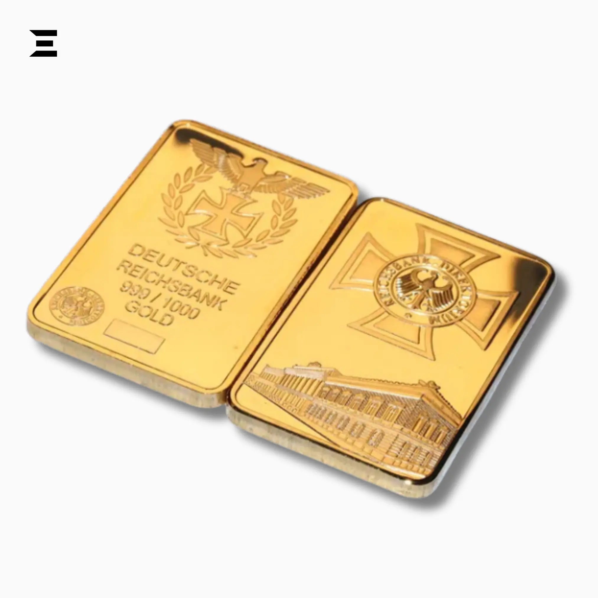 Deutsche Reichsbank Gold Plated Commemorative Nugget Bar – Collector’s Edition - IBRELIA