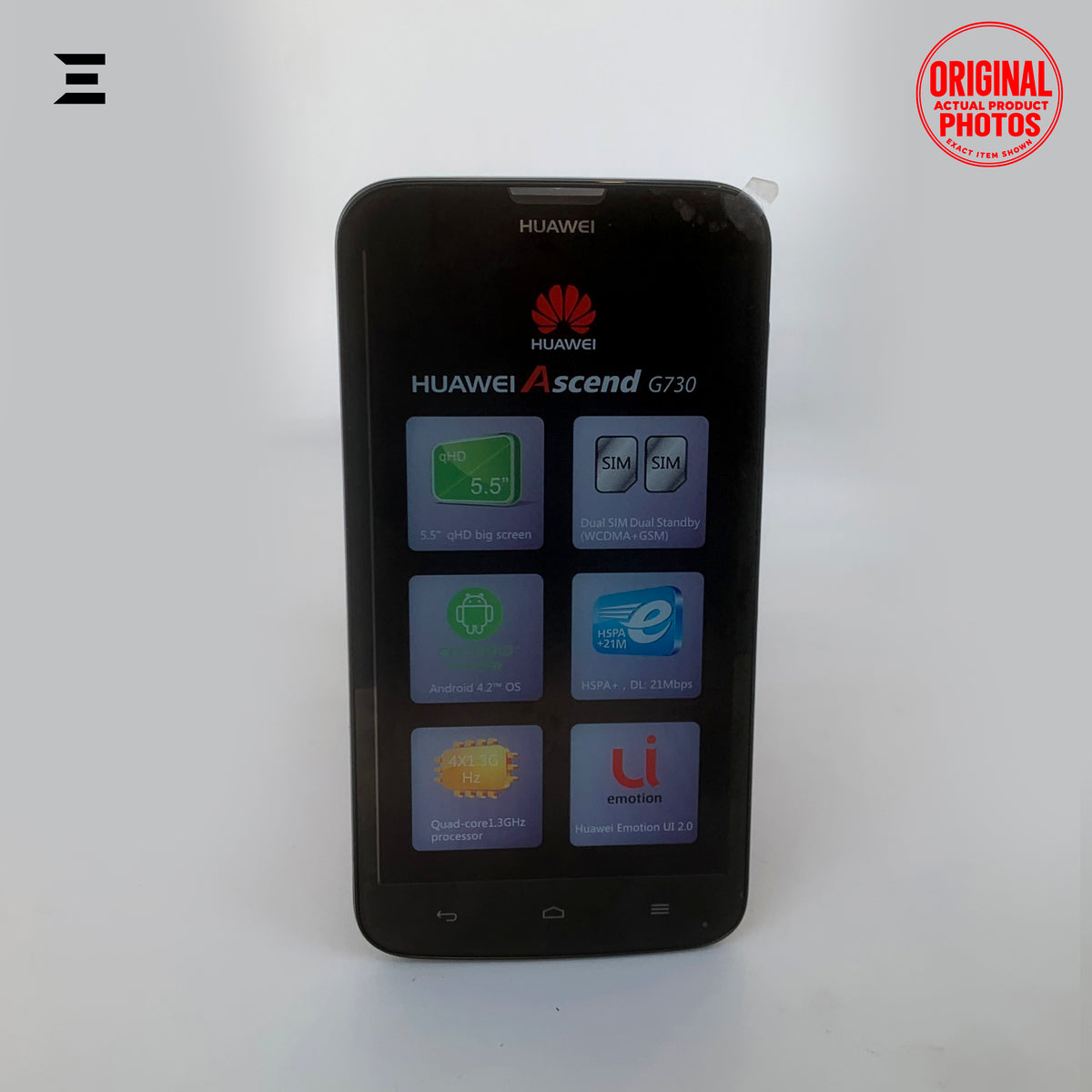 Huawei Ascend G730 Black | Brand New | Complete Original Box & Accessories | Classic Dual SIM Android Smartphone