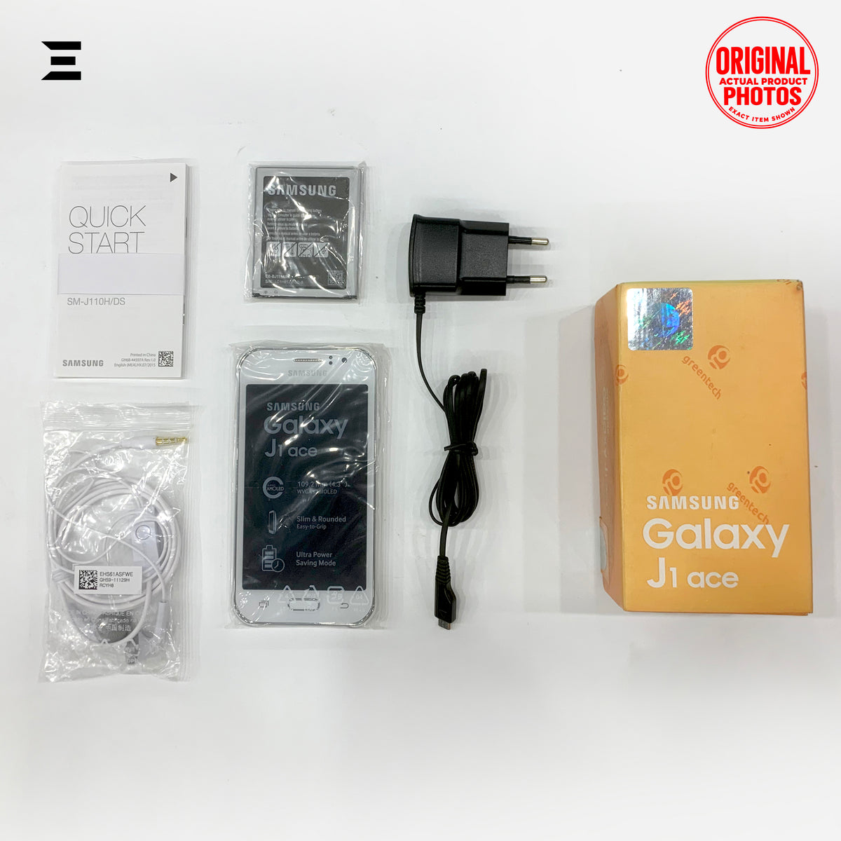Samsung Galaxy J1 Ace SM-J110H/DS White | Brand New | Original Box & Complete Accessories | Classic Samsung Android Smartphone