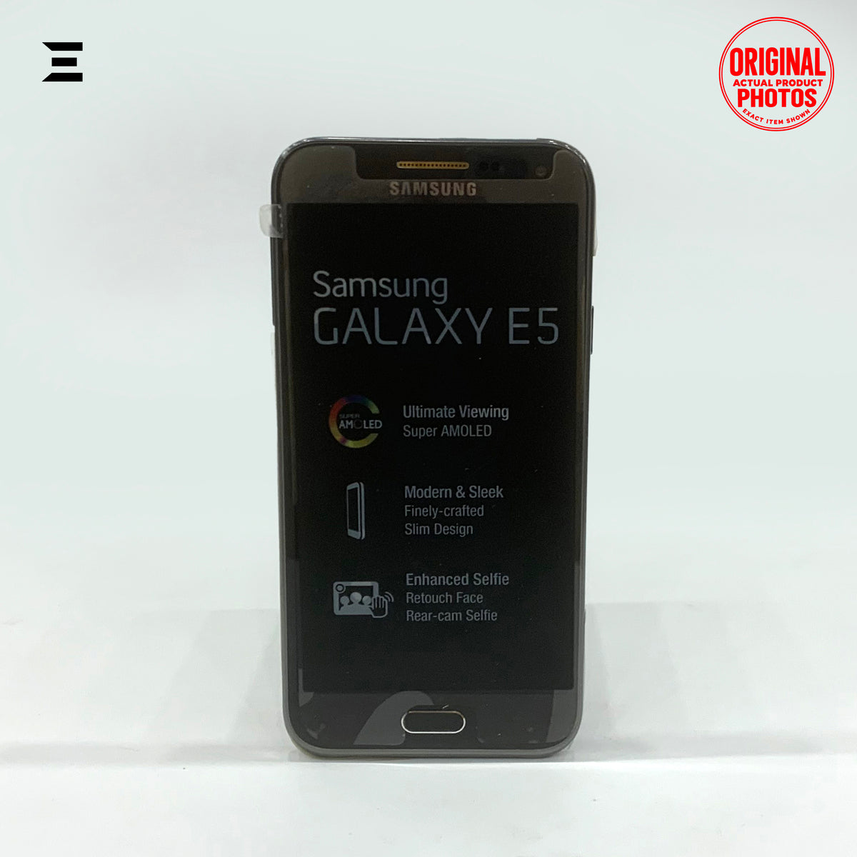 Samsung Galaxy E5 SM-E500F/DS Black | Brand New | Original Box Pack | Dual SIM | Classic Samsung Super AMOLED Smartphone