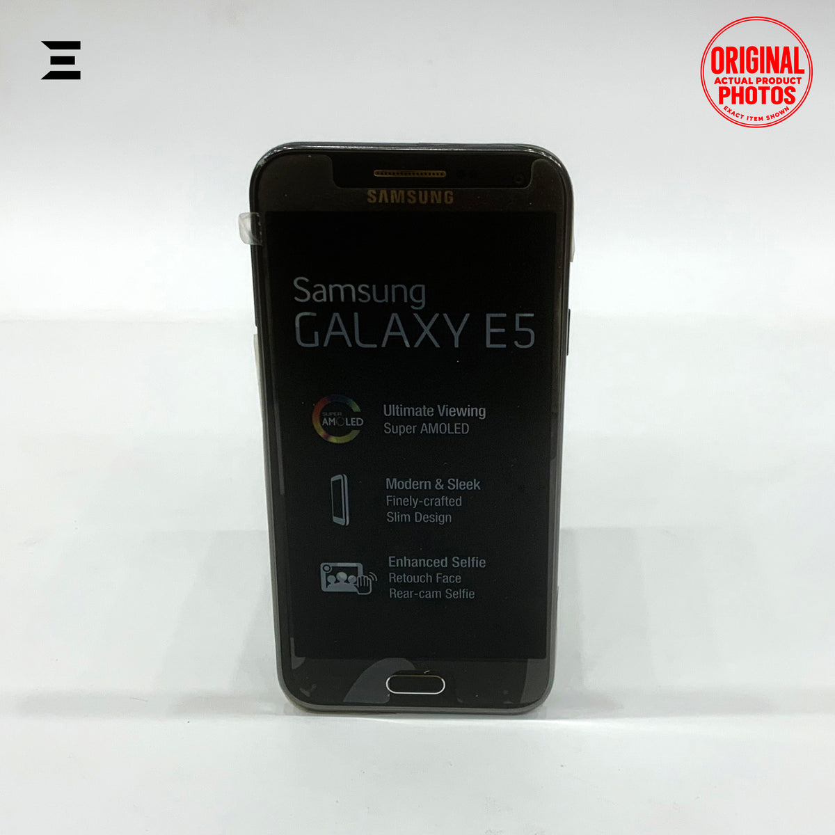 Samsung Galaxy E5 SM-E500F/DS Black | Brand New | Original Box Pack | Dual SIM | Classic Samsung Super AMOLED Smartphone
