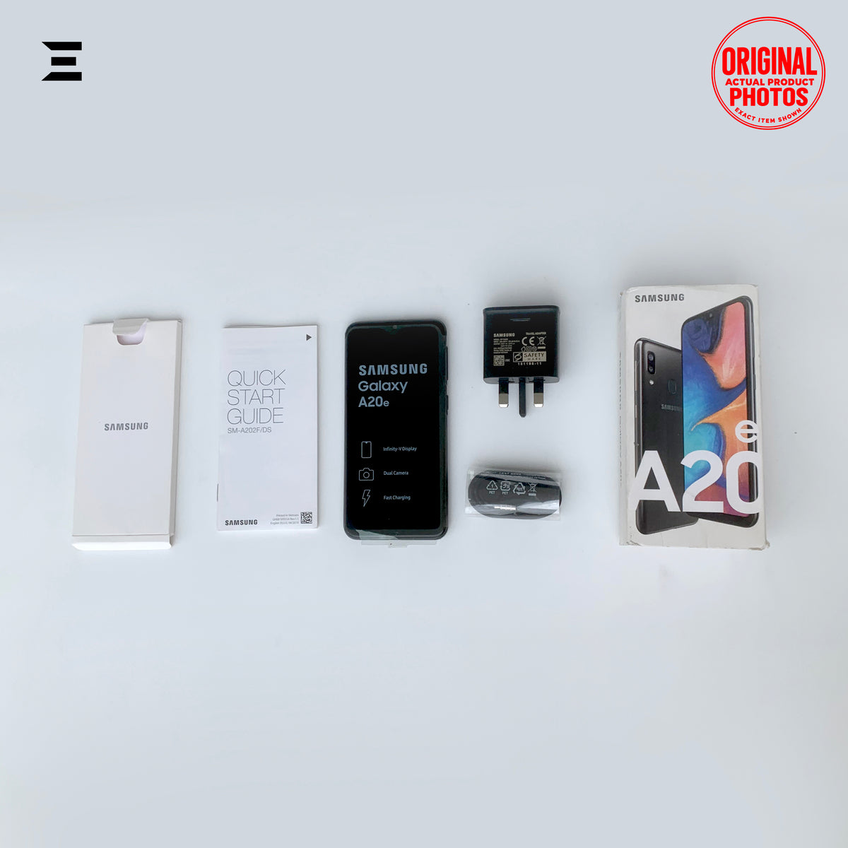 Samsung Galaxy A20e Black | Brand New | Complete Original Box & Accessories | Original Samsung Android Smartphone