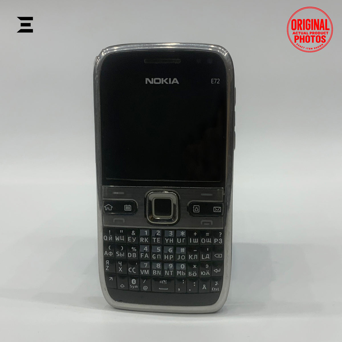 Nokia E72 Silver & Black | Pre-Owned | Original Nokia Symbian QWERTY Smartphone | Phone Only – No Accessories Included
