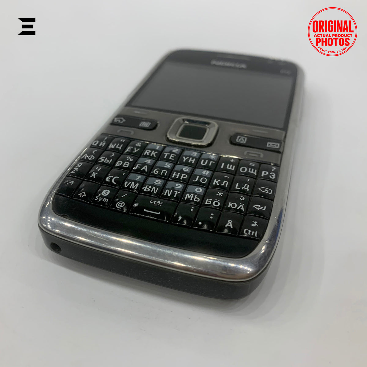 Nokia E72 Silver & Black | Pre-Owned | Original Nokia Symbian QWERTY Smartphone | Phone Only – With Charger