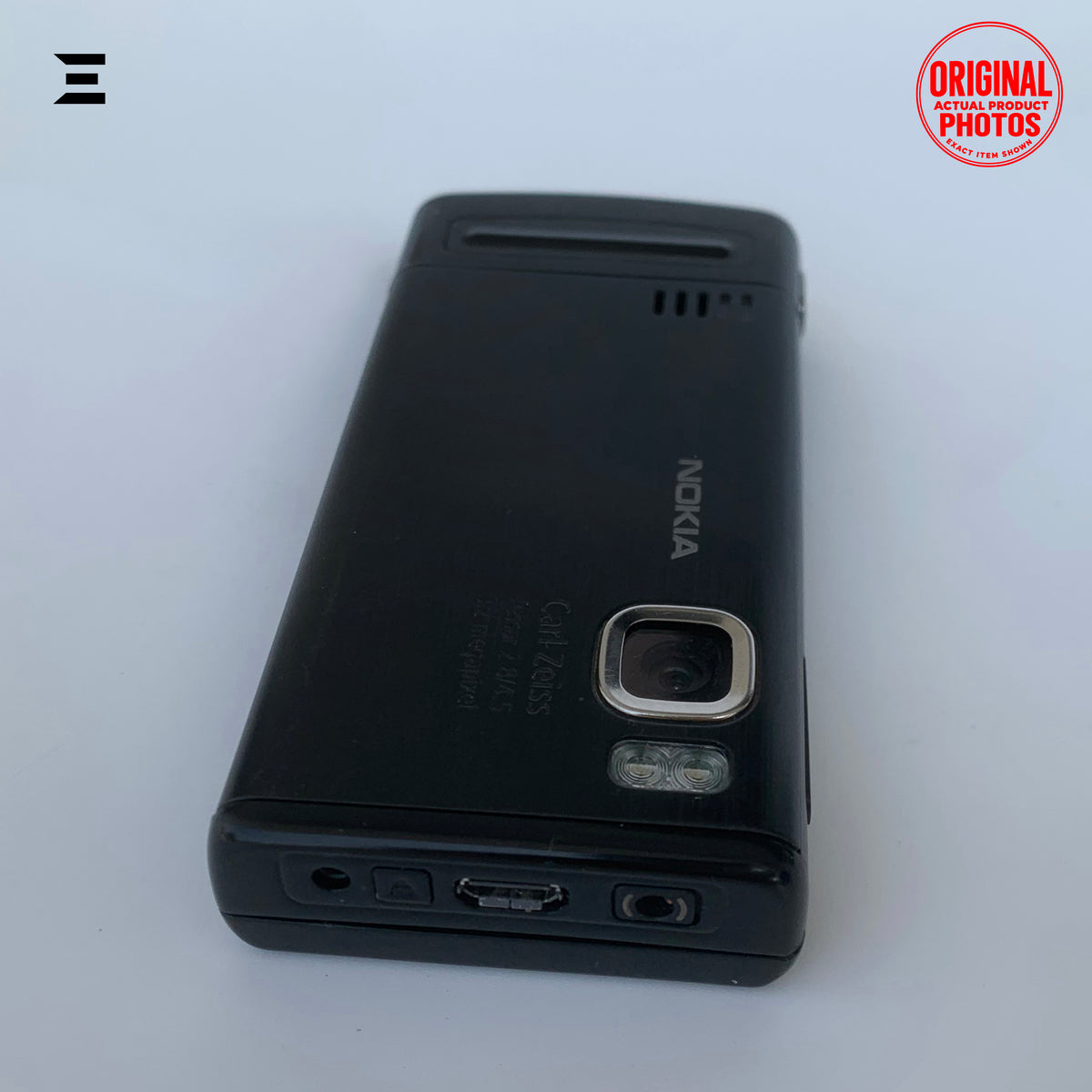 Nokia 6500 Slide Black | Pre-Owned | Original Nokia 3.2MP Carl Zeiss Slider Mobile Phone | Phone Only – With Charger