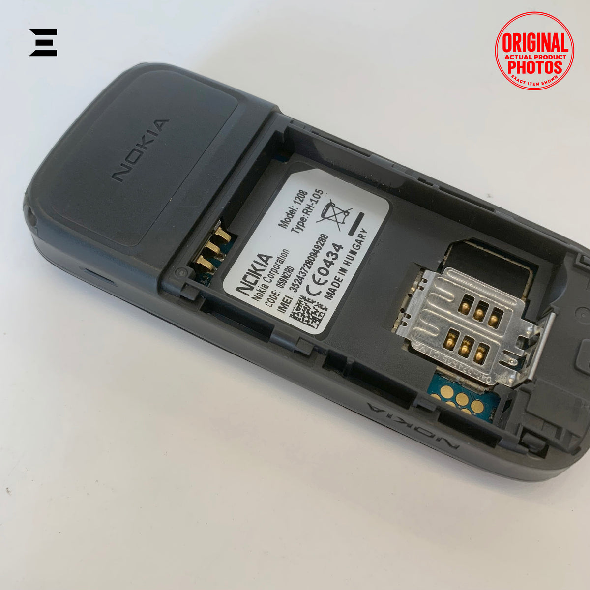 Nokia 1208 Black | Brand New | Original Classic GSM Mobile Phone | Complete Accessories