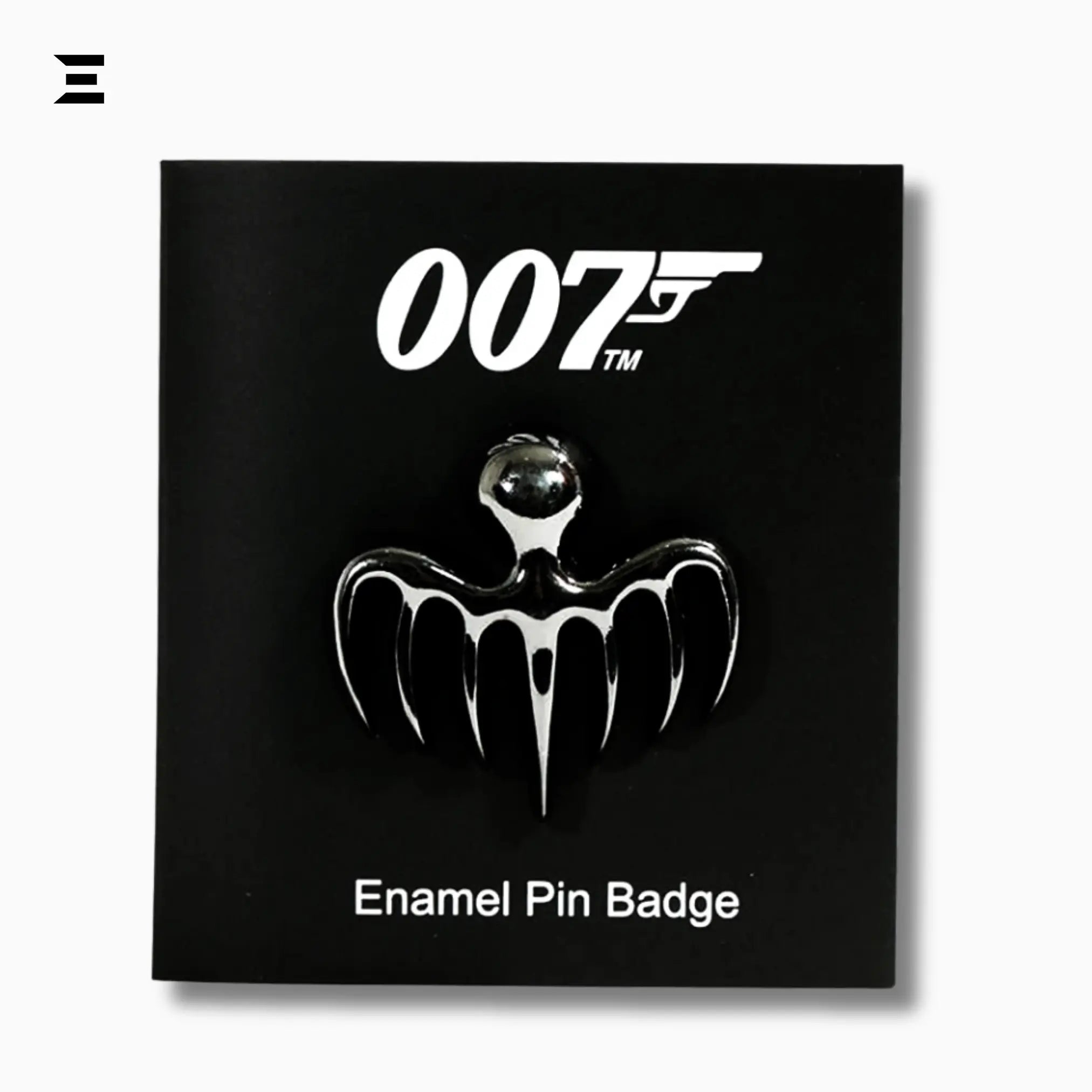 James Bond 007 Official SPECTRE Logo Enamel Pin Badge – Black Metal Lapel Pin - IBRELIA