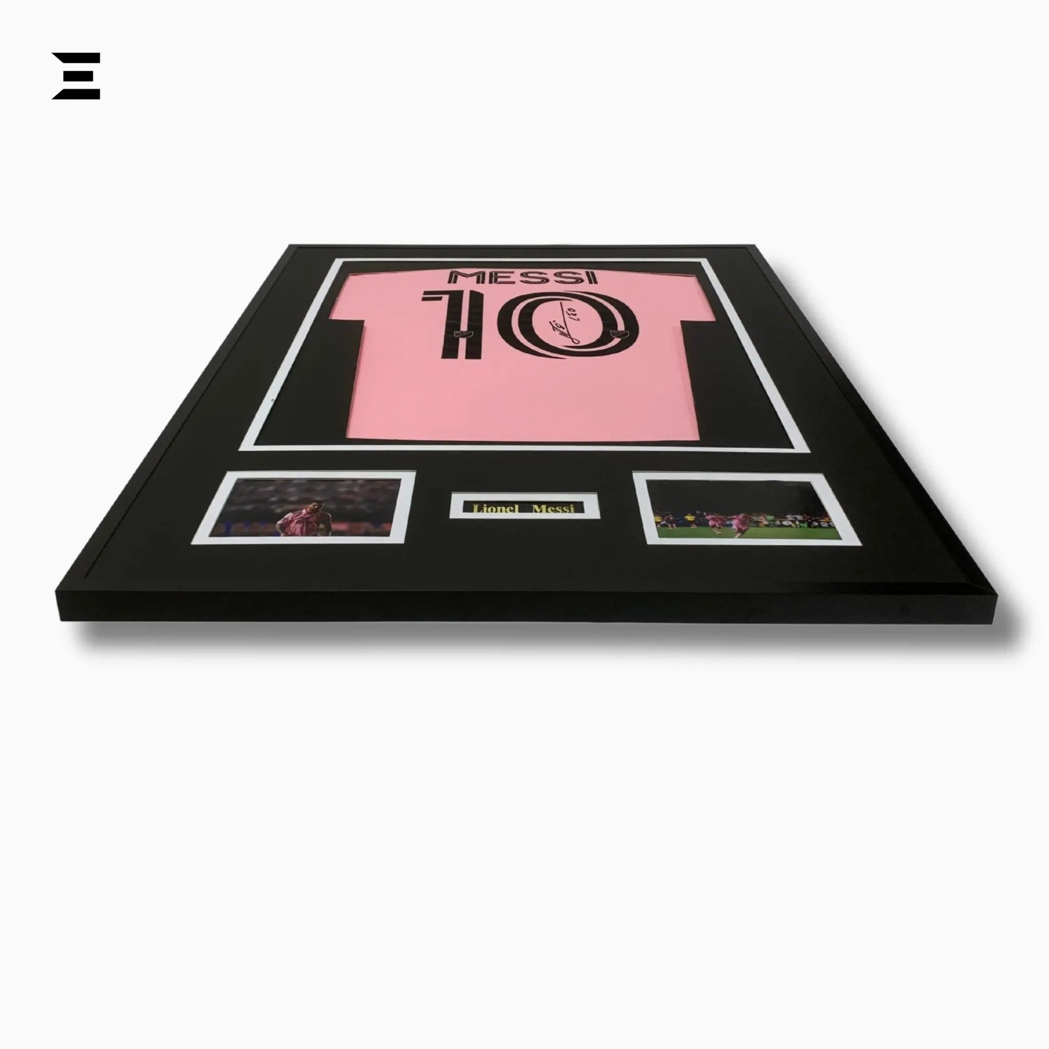 Lionel Messi “Signed” Inter Miami Jersey Frame – Facsimile Autograph | Metal & Acrylic Display 23.5 × 31.5 in | IBRELIA™ - IBRELIA