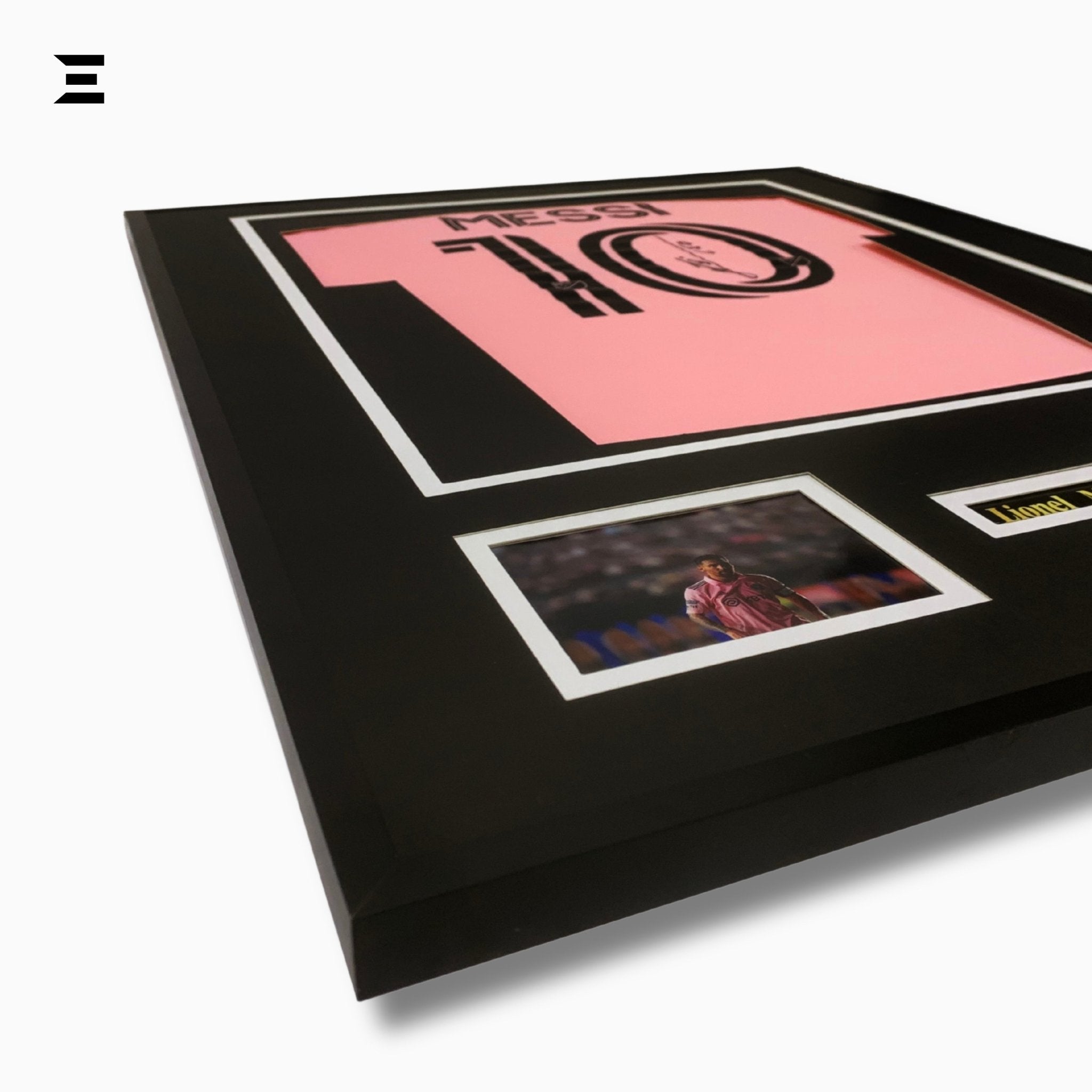 Lionel Messi “Signed” Inter Miami Jersey Frame – Facsimile Autograph | Metal & Acrylic Display 23.5 × 31.5 in | IBRELIA™ - IBRELIA