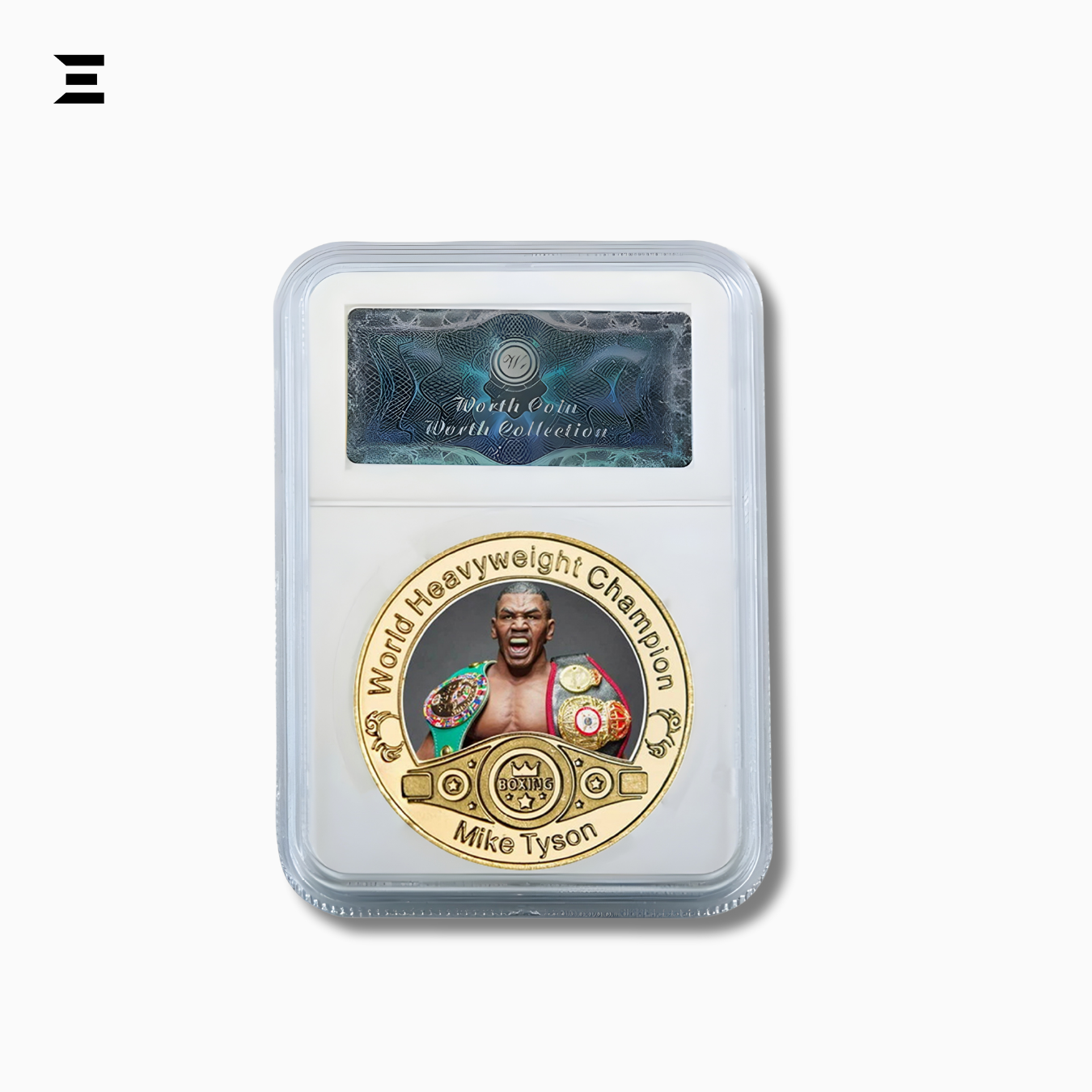 Mike Tyson World Heavyweight Champion Gold Plated Souvenir Coin Set IBRELIA