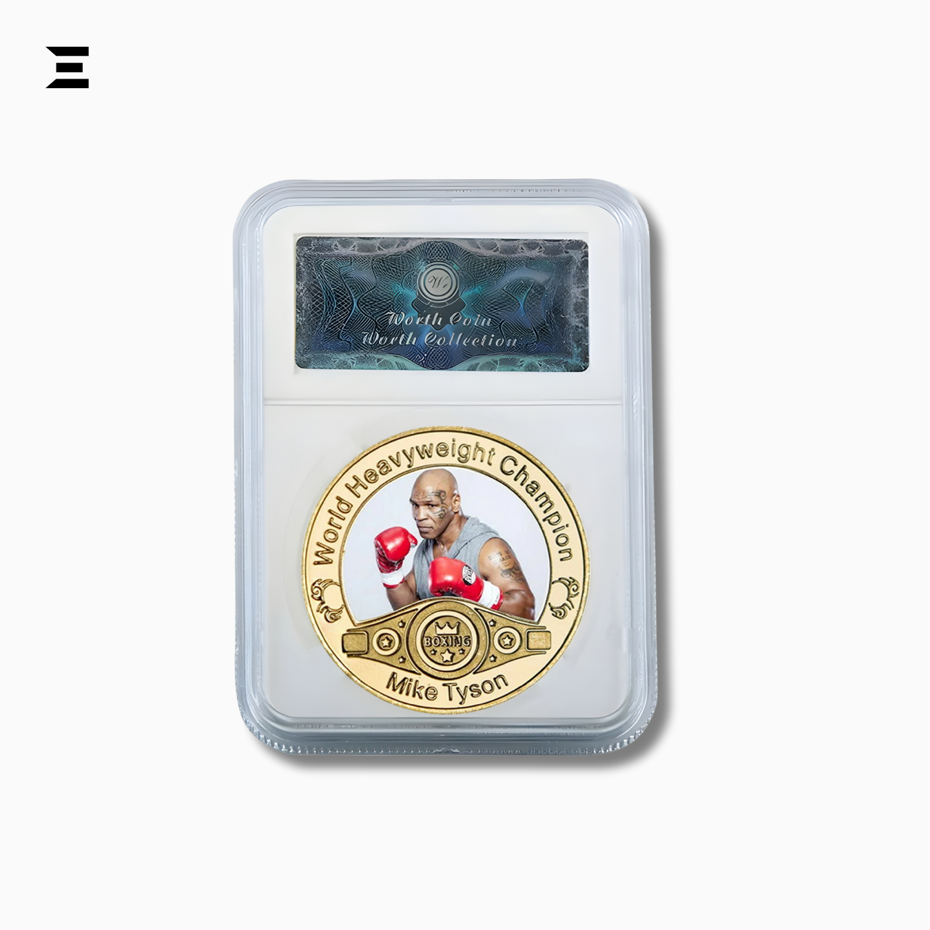 Mike Tyson World Heavyweight Champion Gold Plated Souvenir Coin Set IBRELIA