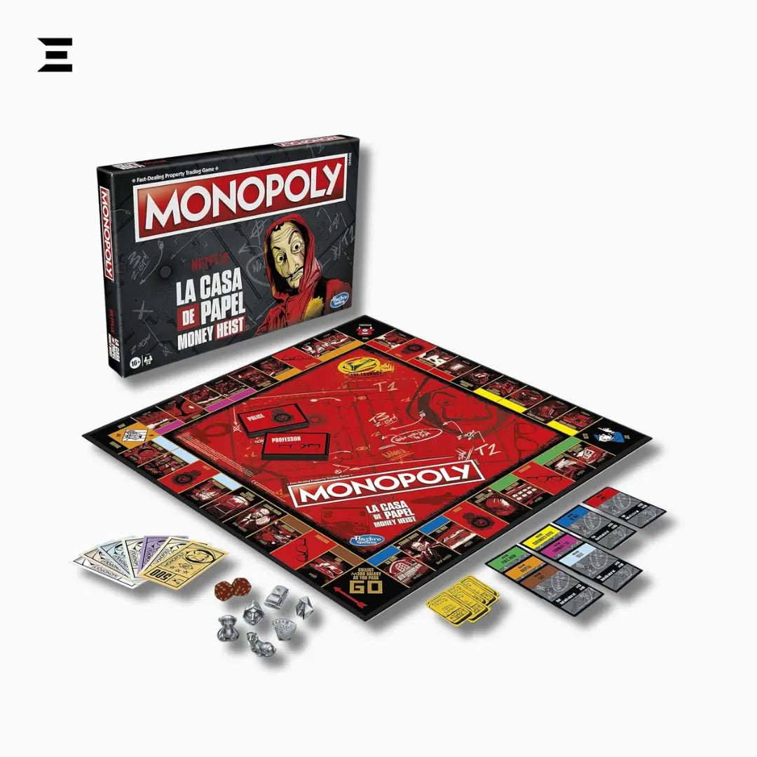 Monopoly: Netflix House of Money Edition – La Casa de Papel Board Game (English) IBRELIA