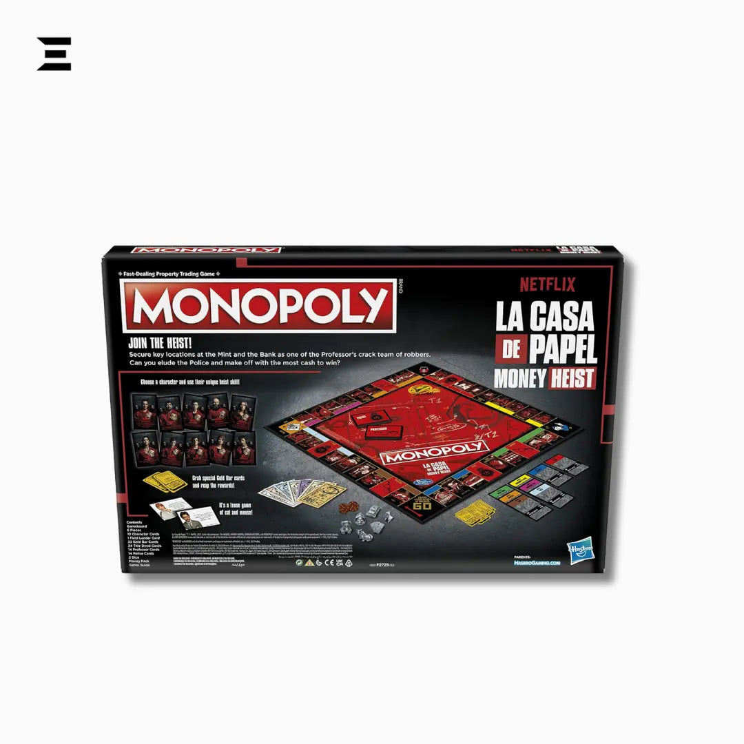 Monopoly: Netflix House of Money Edition – La Casa de Papel Board Game (English) IBRELIA