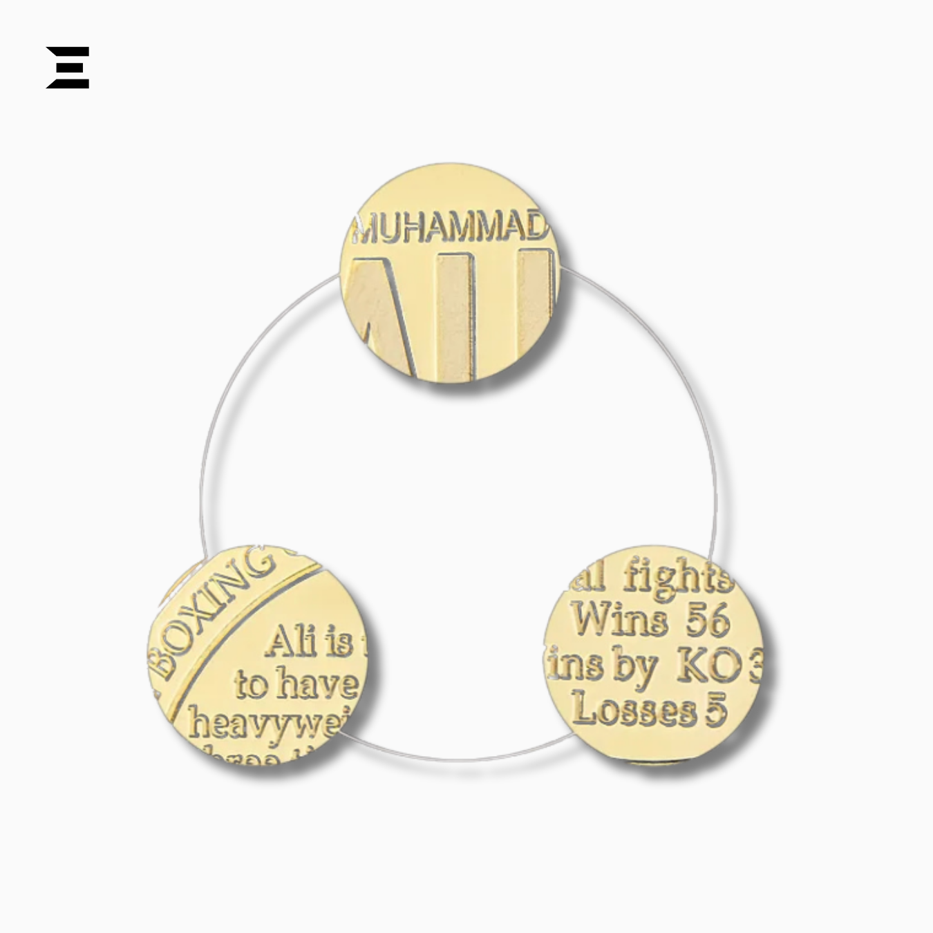Muhammad Ali Boxing Champion Gold Plated Souvenir Coin – Sportsman of the Century Collectible IBRELIA