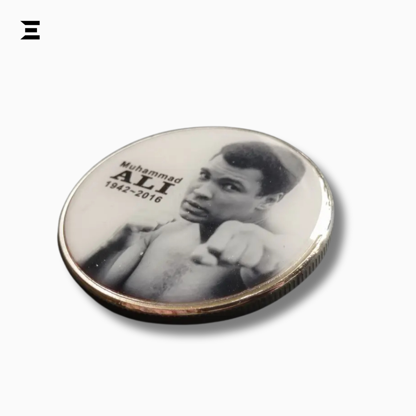 Muhammad Ali Boxing Champion Gold Plated Souvenir Coin – Sportsman of the Century Collectible IBRELIA