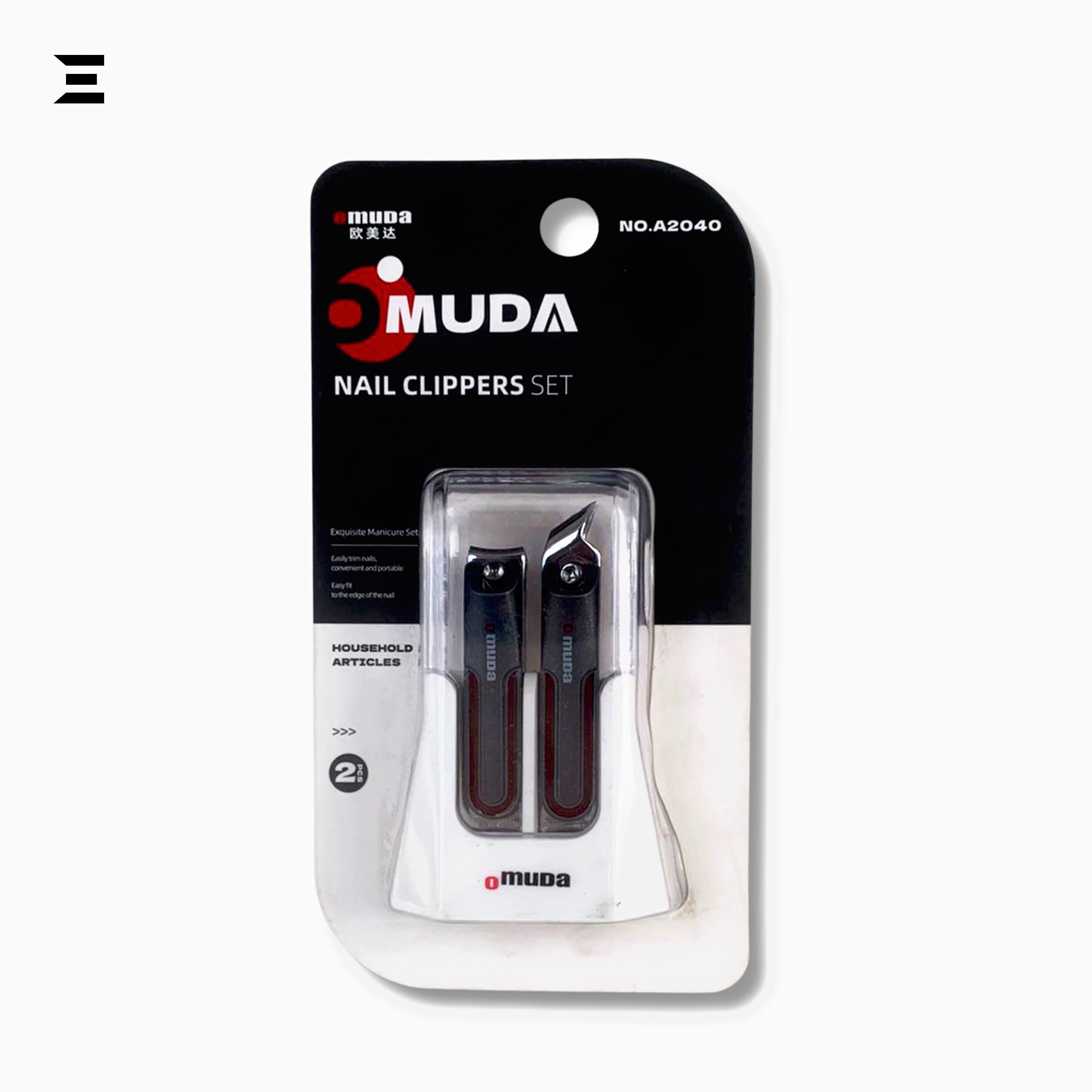 OMUDA Nail Clippers Set A2040 – Dual Stainless Steel Nail Cutter Set | IBRELIA™ IBRELIA