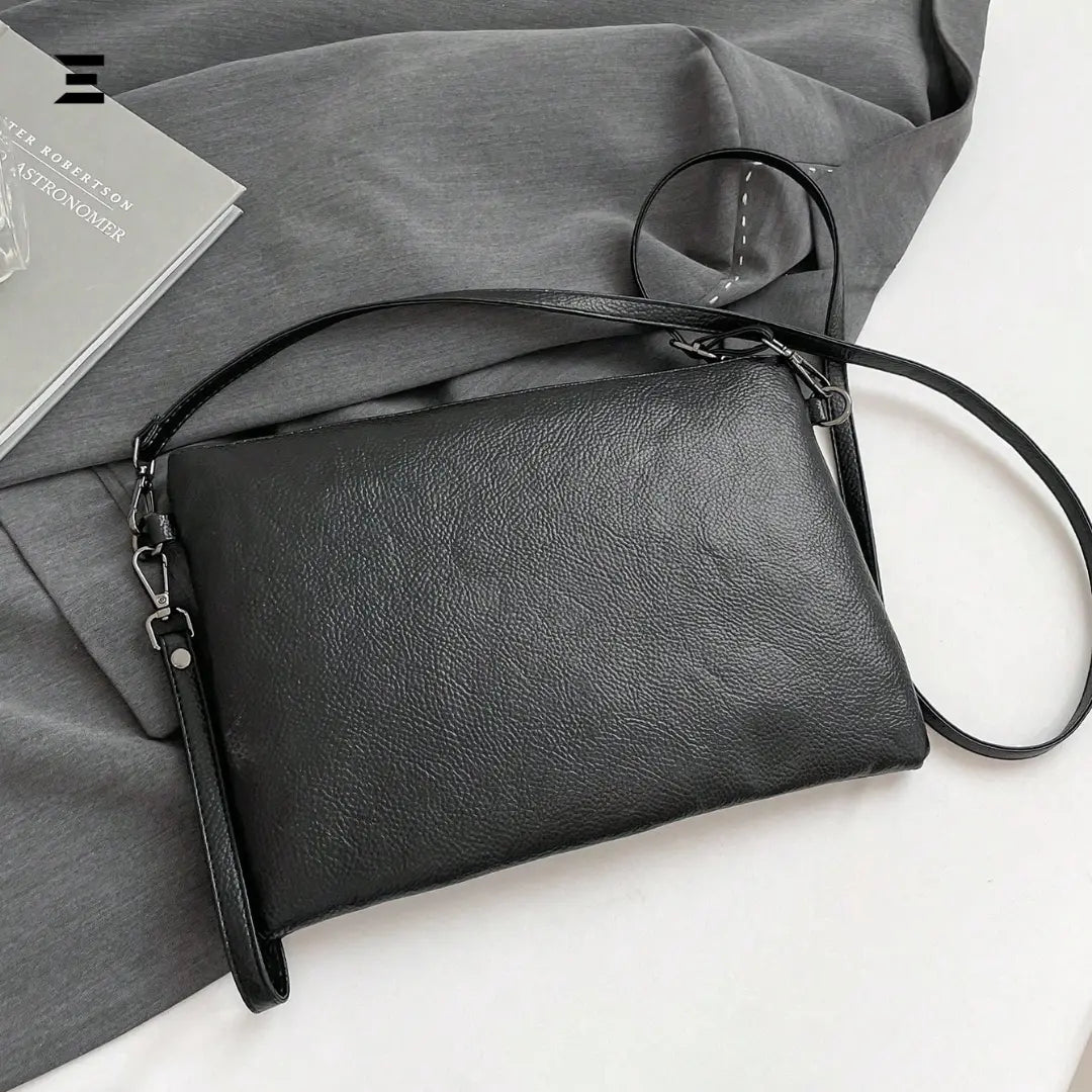 Black Studded Gothic Shoulder Bag – High-End Y2K Crossbody Clutch & Envelope Handbag for Women IBRELIA