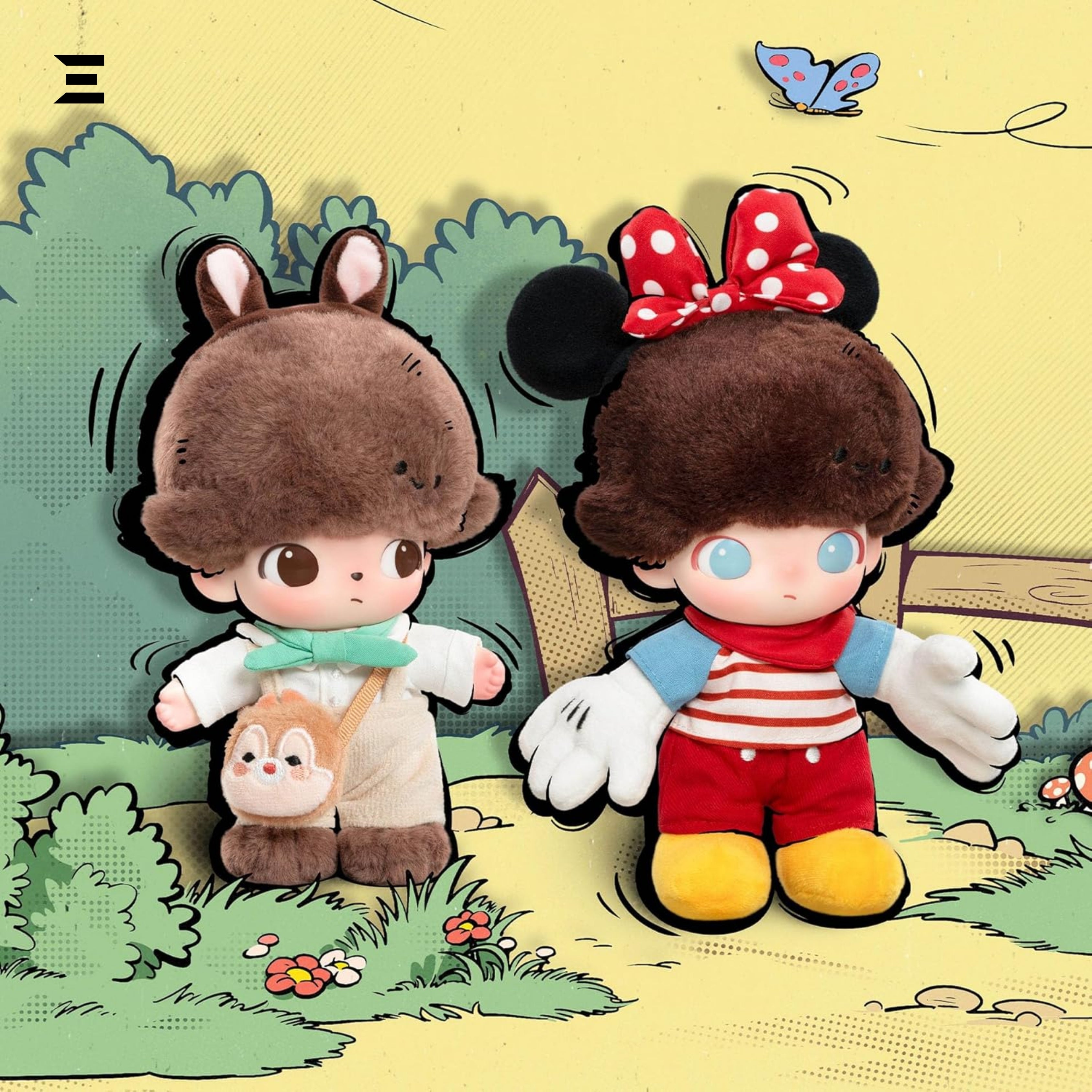 DIMOO World × Disney Vinyl Plush Keychain Blind Box (16cm) | IBRELIA™ IBRELIA