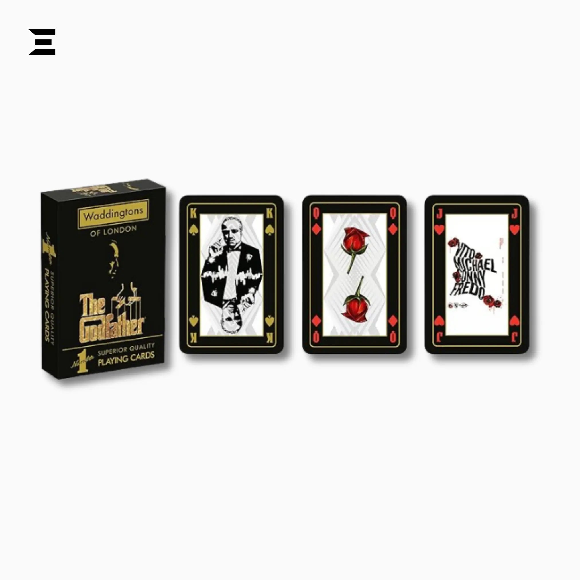 Winning Moves – The Godfather Playing Cards (French Edition) – 54 Card Deck - IBRELIA
