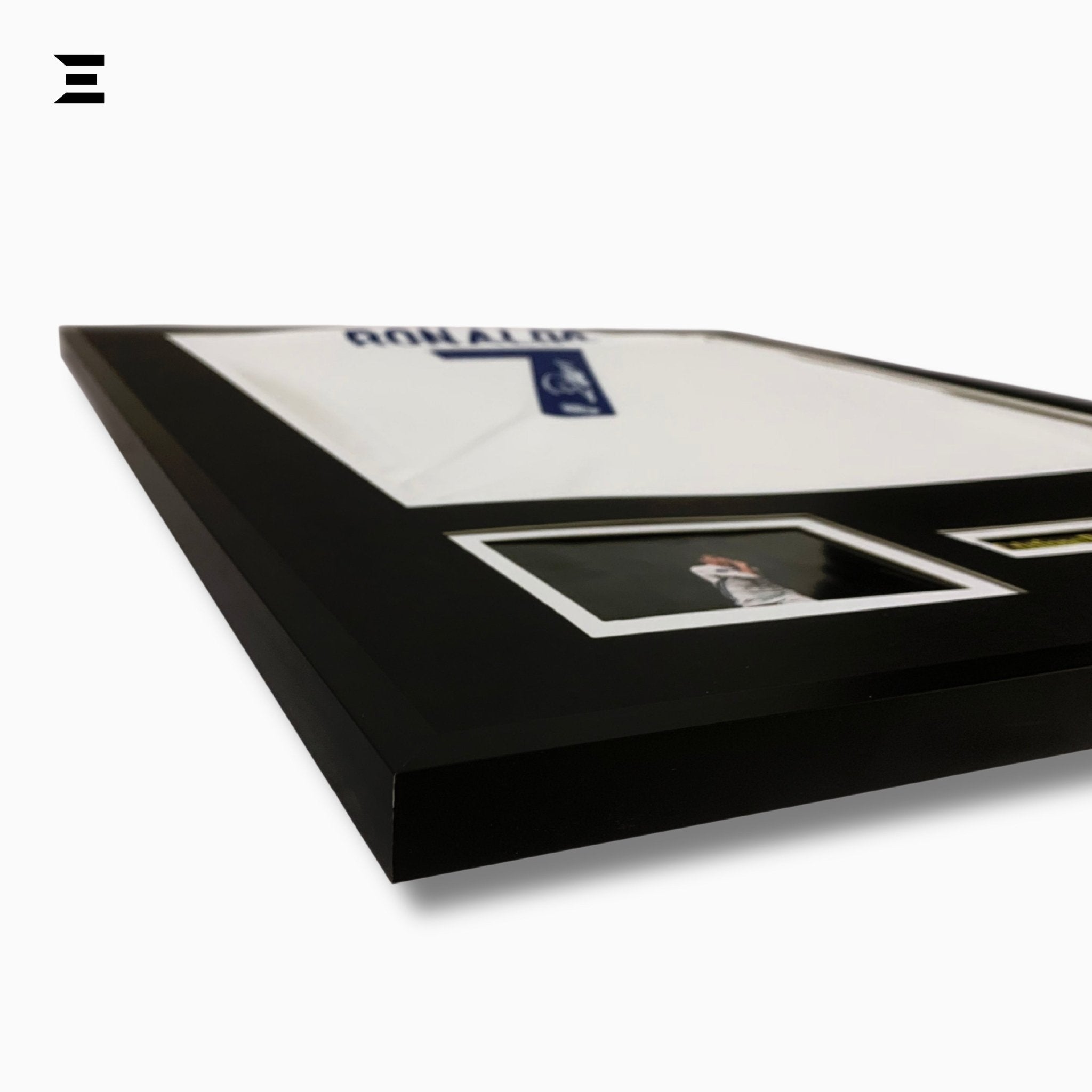 Cristiano Ronaldo “Signed” Real Madrid Jersey Frame – Facsimile Autograph | Metal & Acrylic Display 23.5 × 31.5 in | IBRELIA™ - IBRELIA
