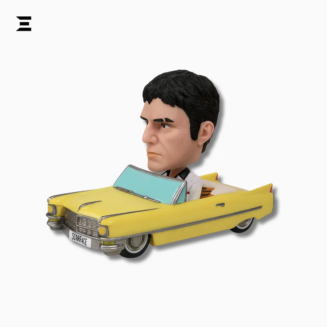 Scarface Wacky Wobbler – Yellow 1963 Cadillac Bobble Car by Funko IBRELIA