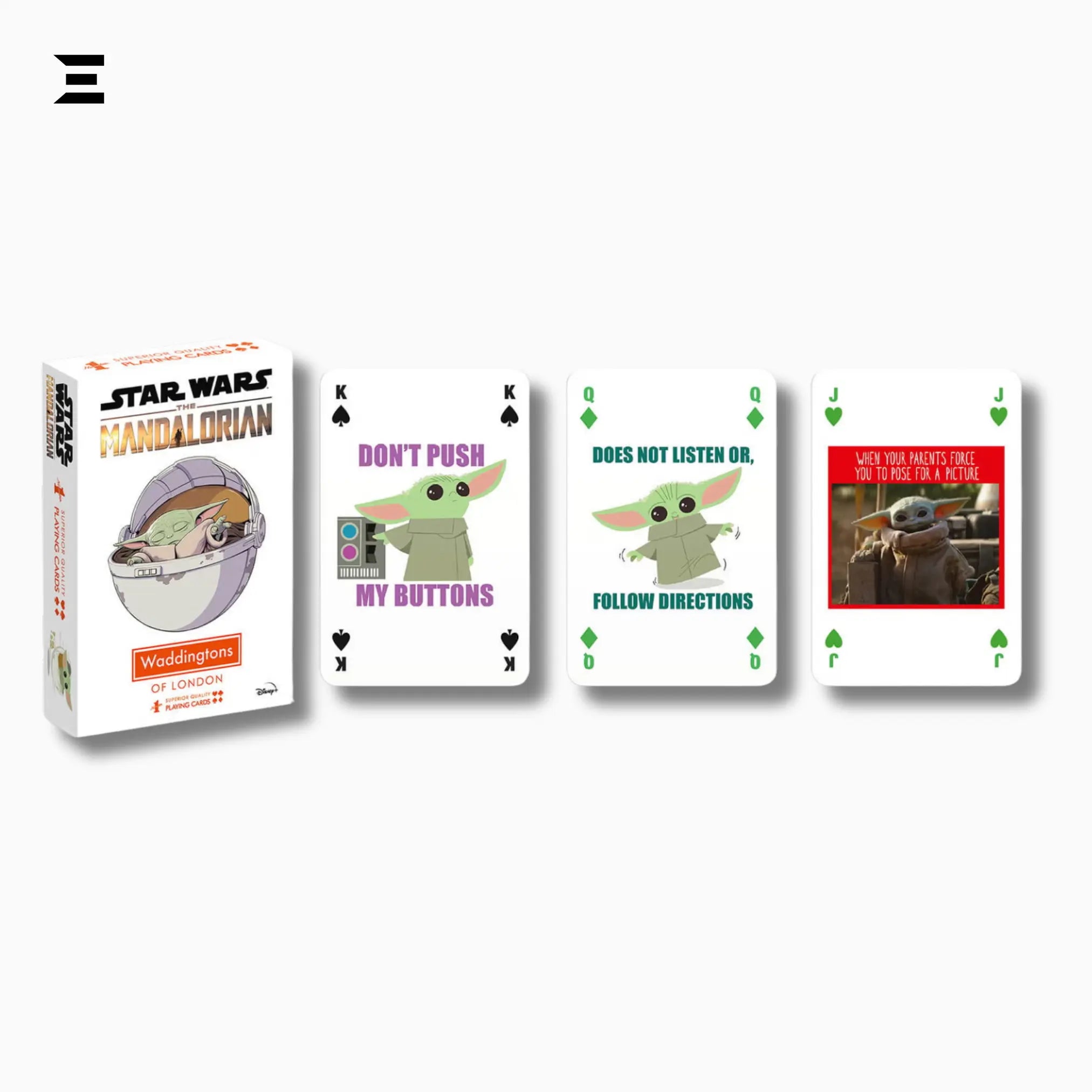 Star Wars The Mandalorian Baby Yoda Playing Cards – Waddingtons Number 1 Deck - IBRELIA