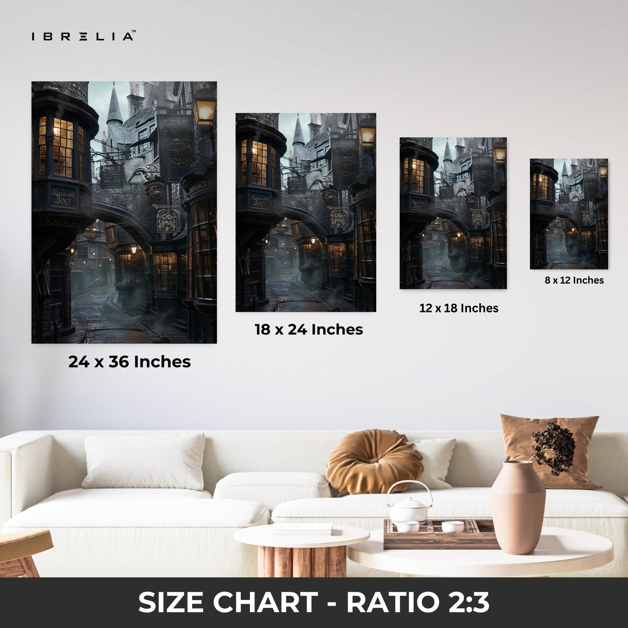 Diagon Alley Wall Frame | 4K Ultra Wrap Frame Wall Art in Pakistan | IBRELIA™ - IBRELIA