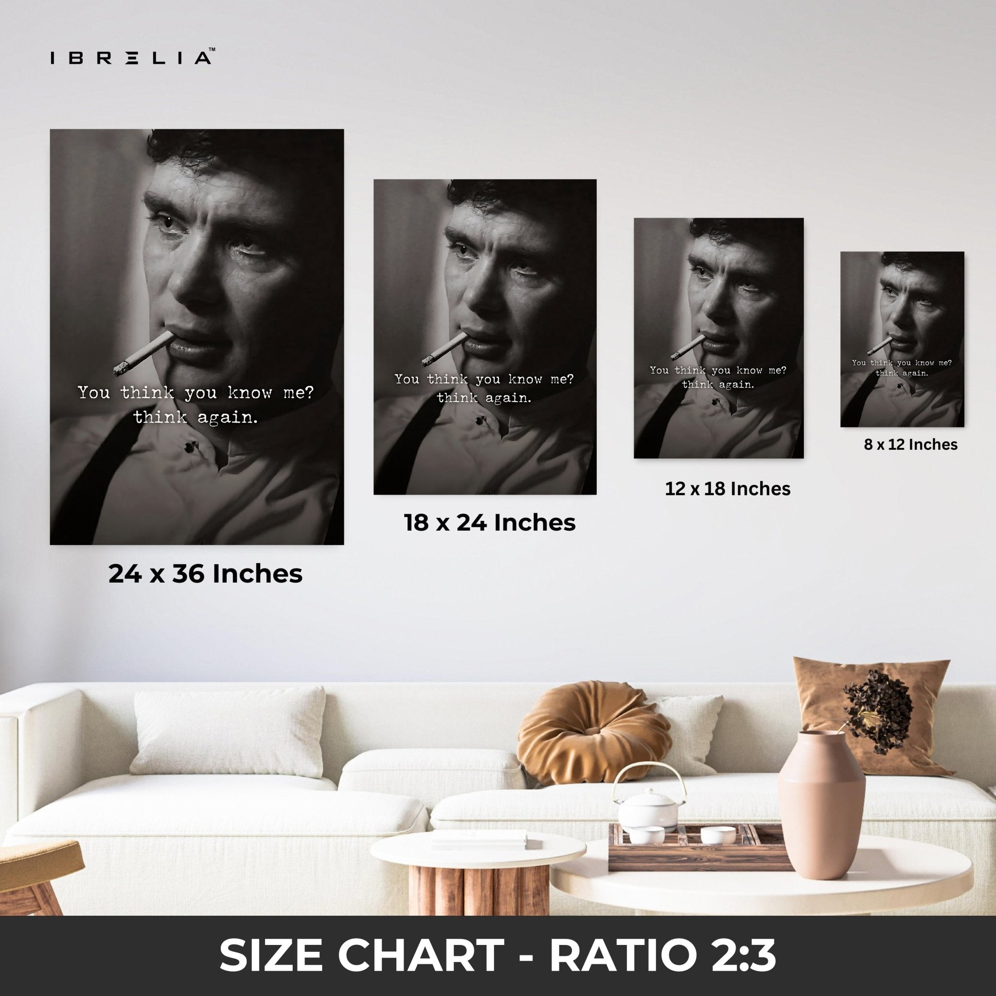 You Think You Know Me? Think Again – Cinematic Noir Wall Frame | 4K Ultra Wrap Frame Wall Art in Pakistan | IBRELIA™ - IBRELIA