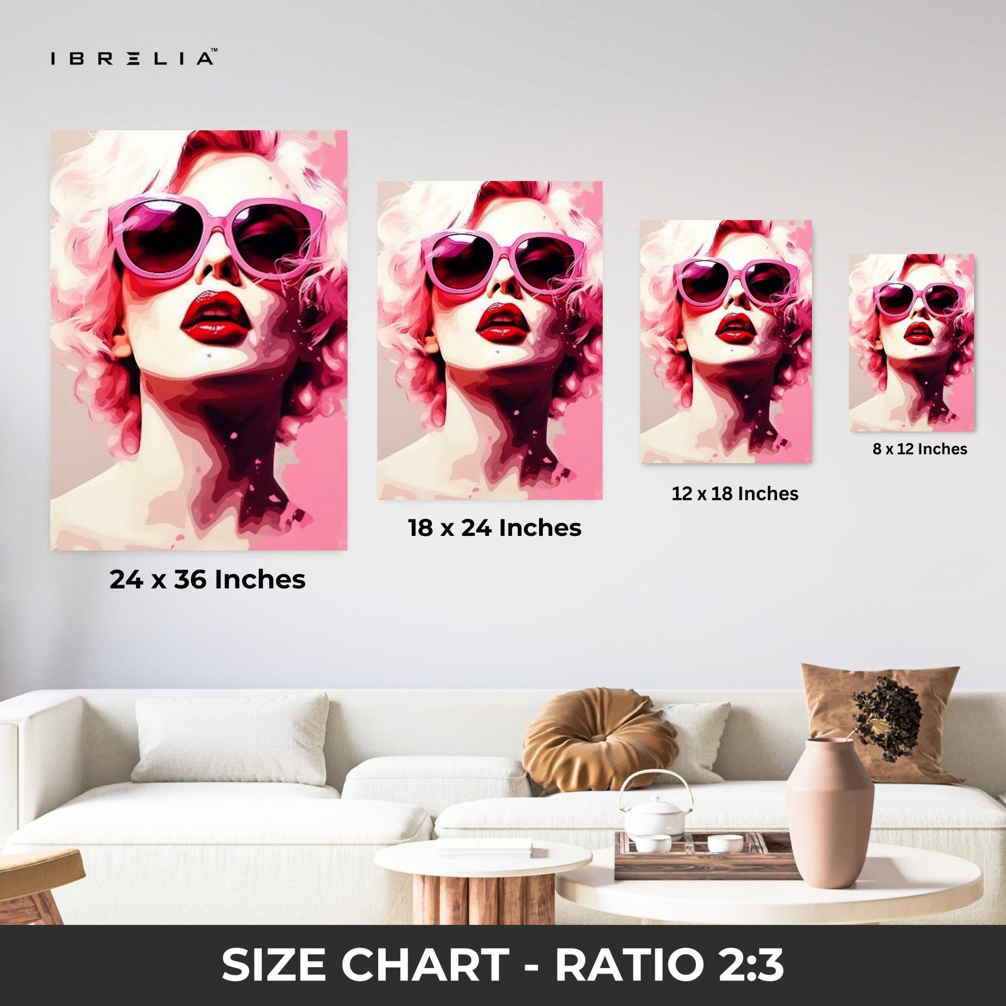 Pink Diva Wall Frame | 4K Ultra Wrap Frame Wall Art in Pakistan | IBRELIA™ - IBRELIA