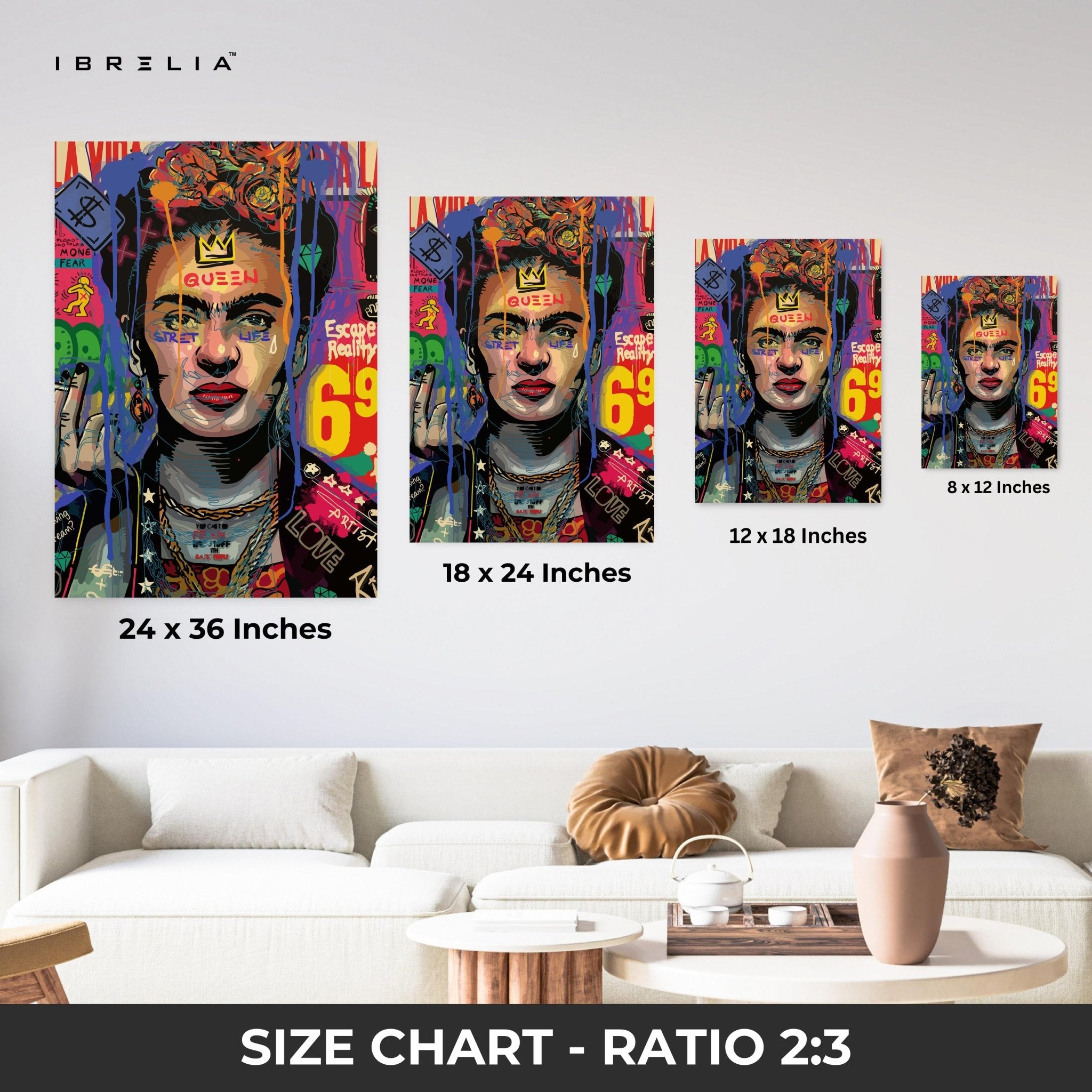 Frida Street Queen – 4K Ultra Wrap Frame Wall Art in Pakistan | IBRELIA™ - IBRELIA