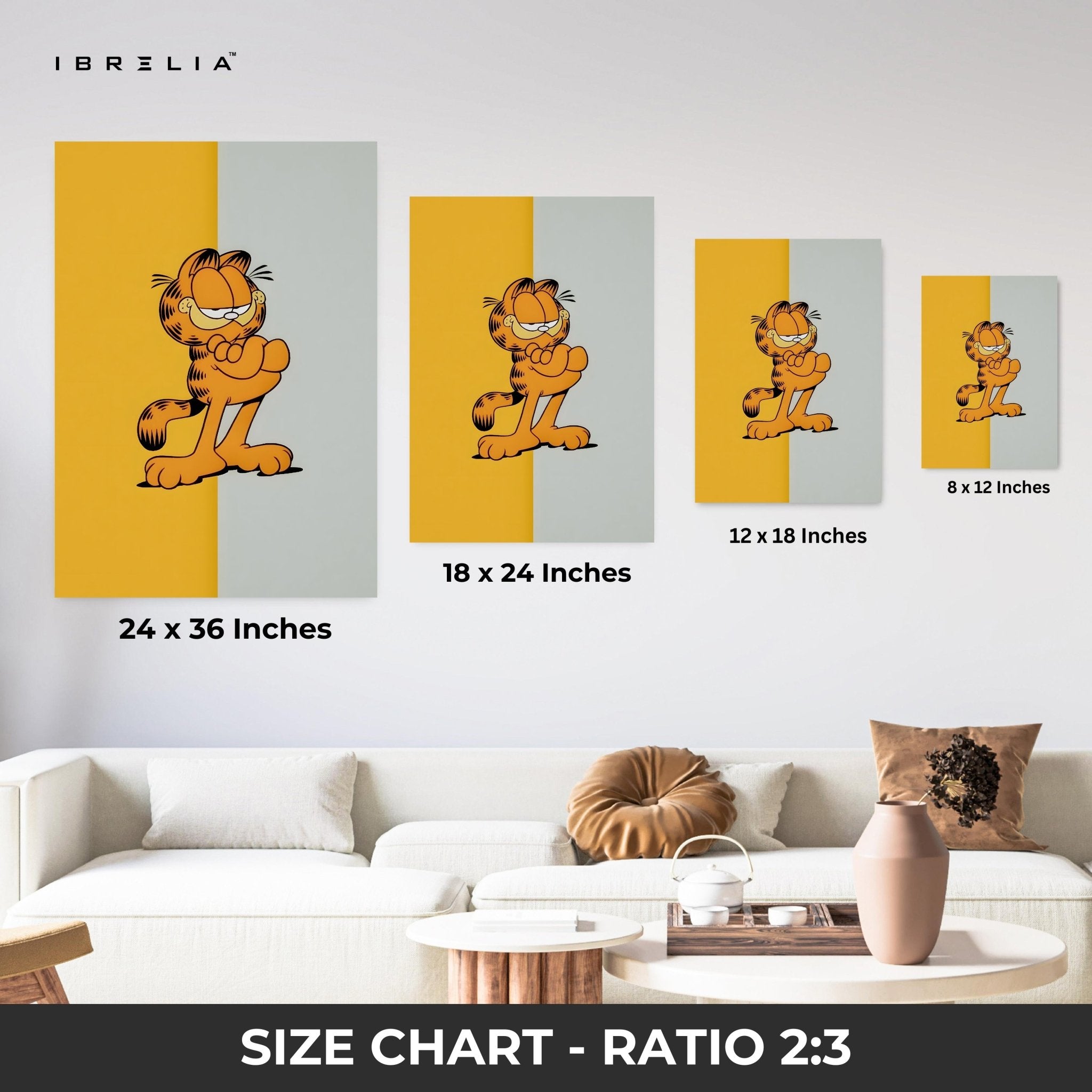 Garfield Minimalist Wall Frame | 4K Ultra Wrap Frame Wall Art in Pakistan | IBRELIA™ - IBRELIA