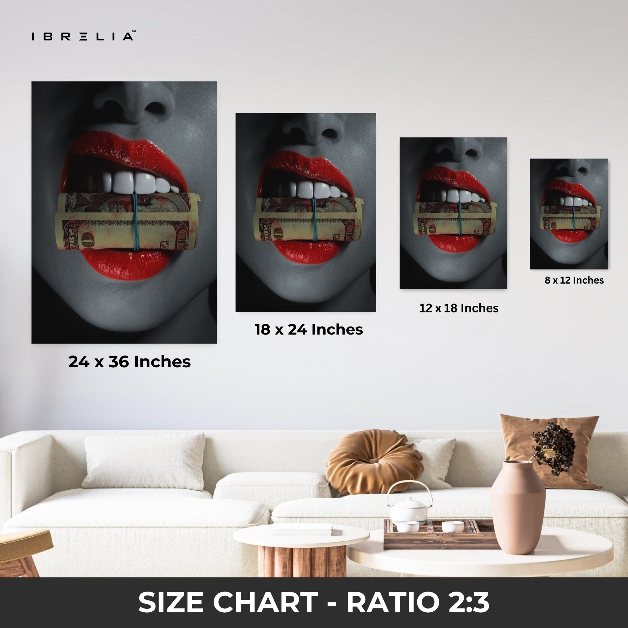 Red Temptation Wall Frame | 4K Ultra Wrap Frame Wall Art in Pakistan | IBRELIA™ - IBRELIA