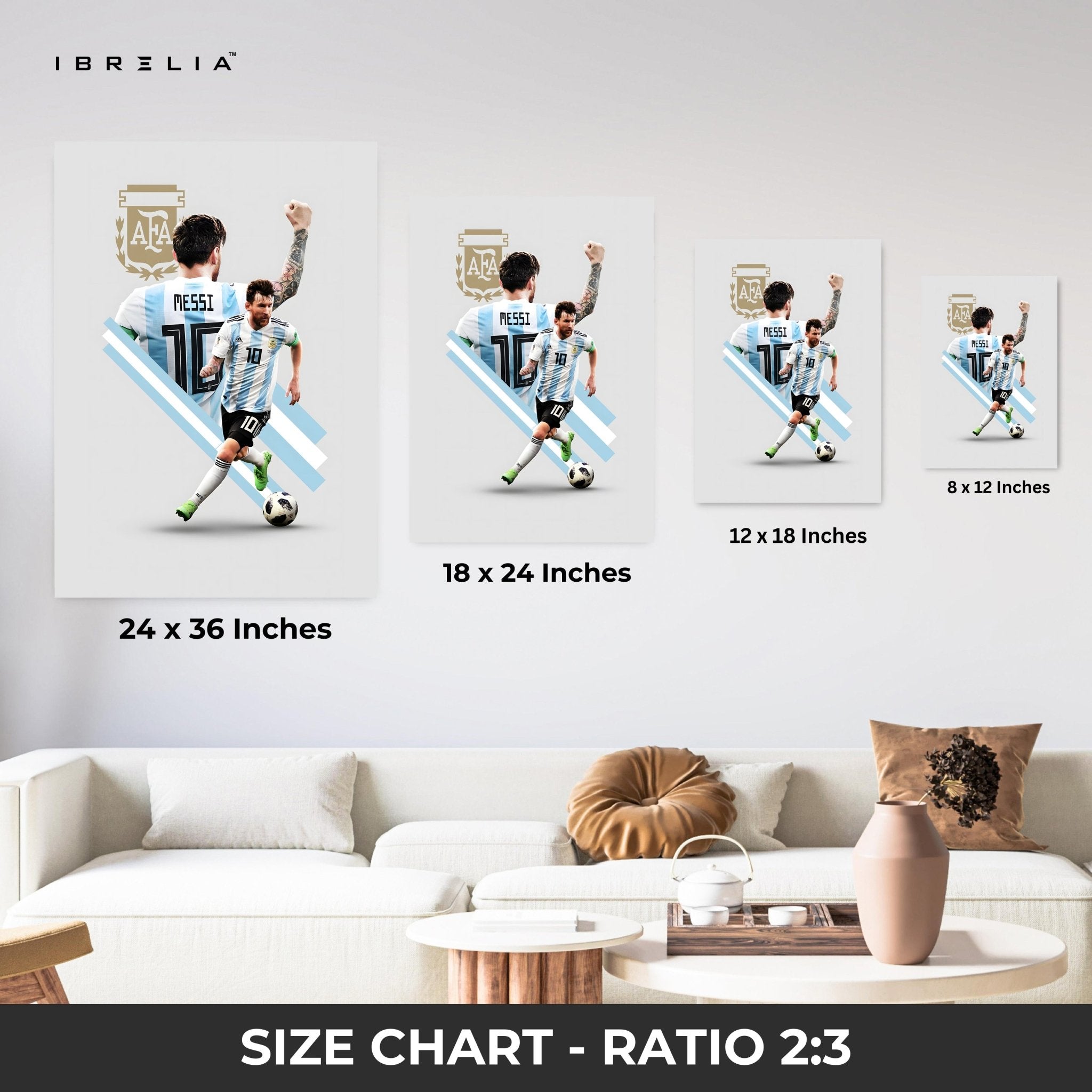 Lionel Messi Wall Art – AFA Edition | IBRELIA™ - IBRELIA