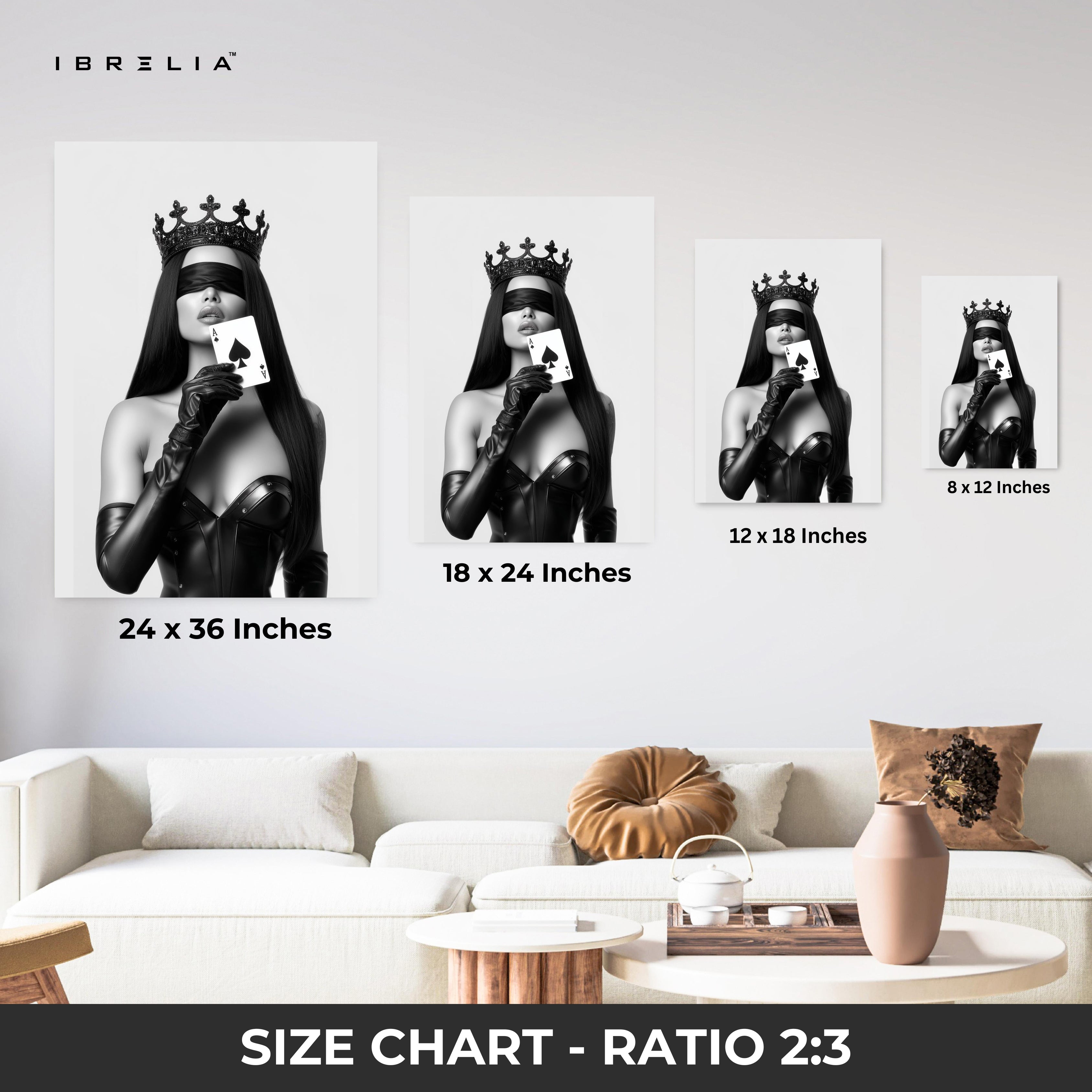 Ace Queen Wall Frame | 4K Ultra Wrap Frame Wall Art in Pakistan | IBRELIA™
