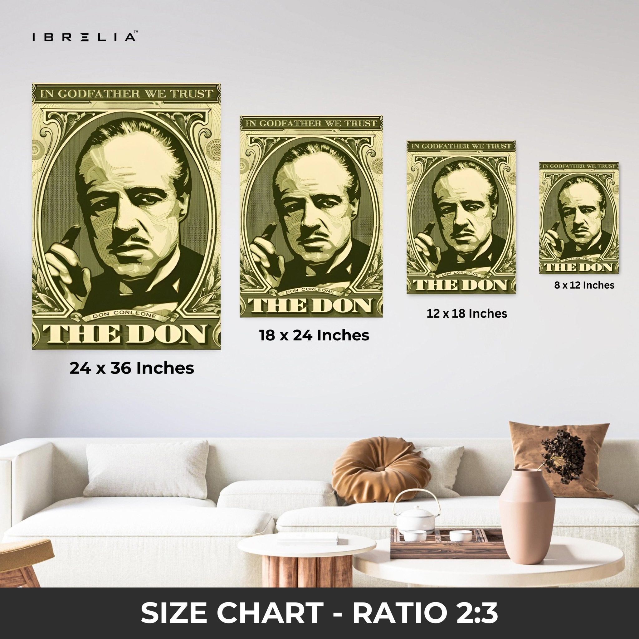 The Godfather “The Don” Wall Frame | 4K Ultra Wrap Frame Wall Art in Pakistan | IBRELIA™ - IBRELIA