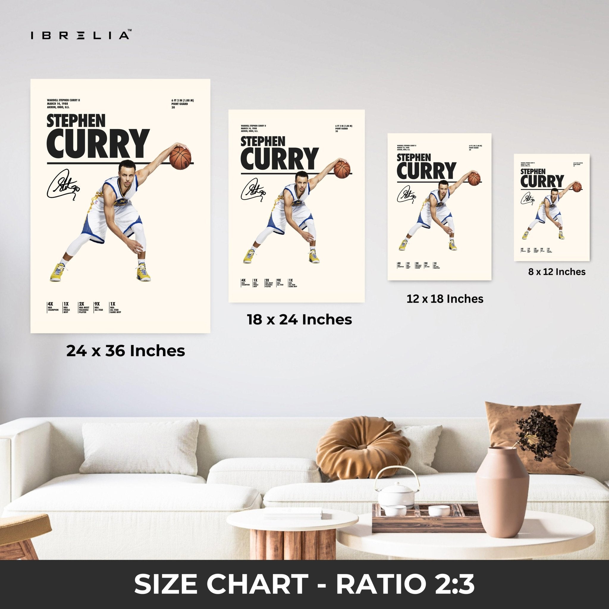 Stephen Curry Dribble Motion – 4K Ultra Wrap Frame Wall Art in Pakistan | IBRELIA™ - IBRELIA